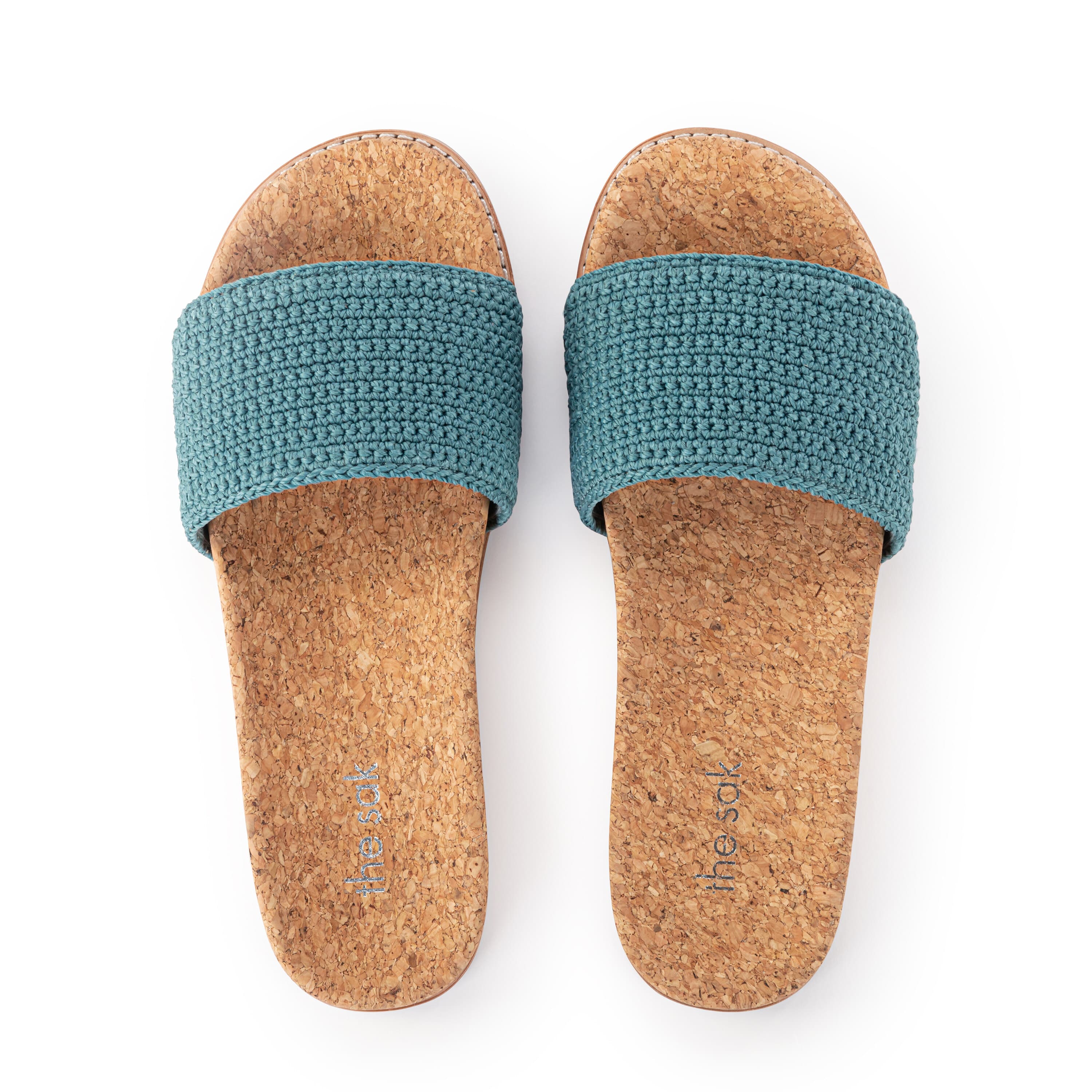 Mendocino Slide Sandal - Hand Crochet - Dry Leaf