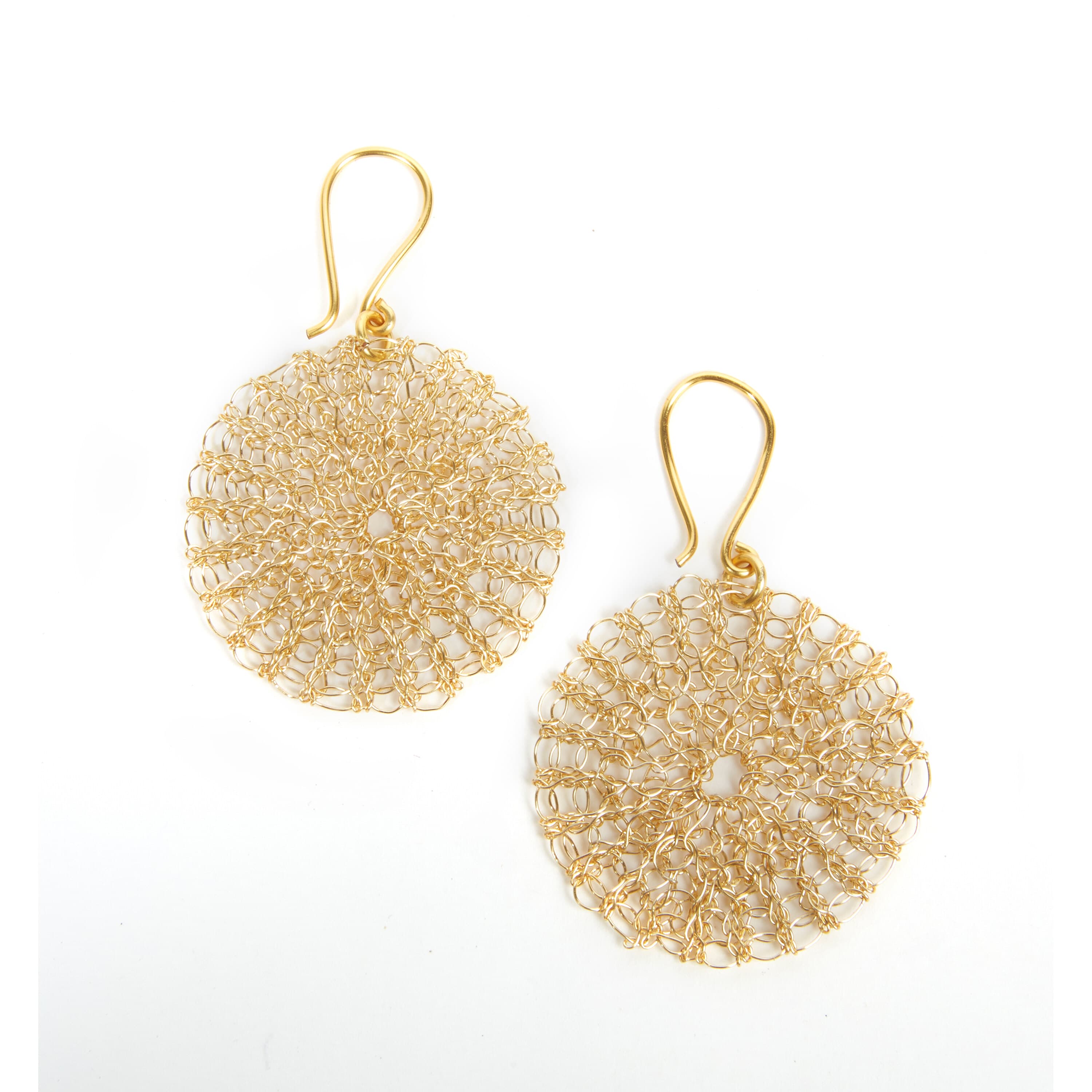 Parker Disc Earrings - Copper - Gold