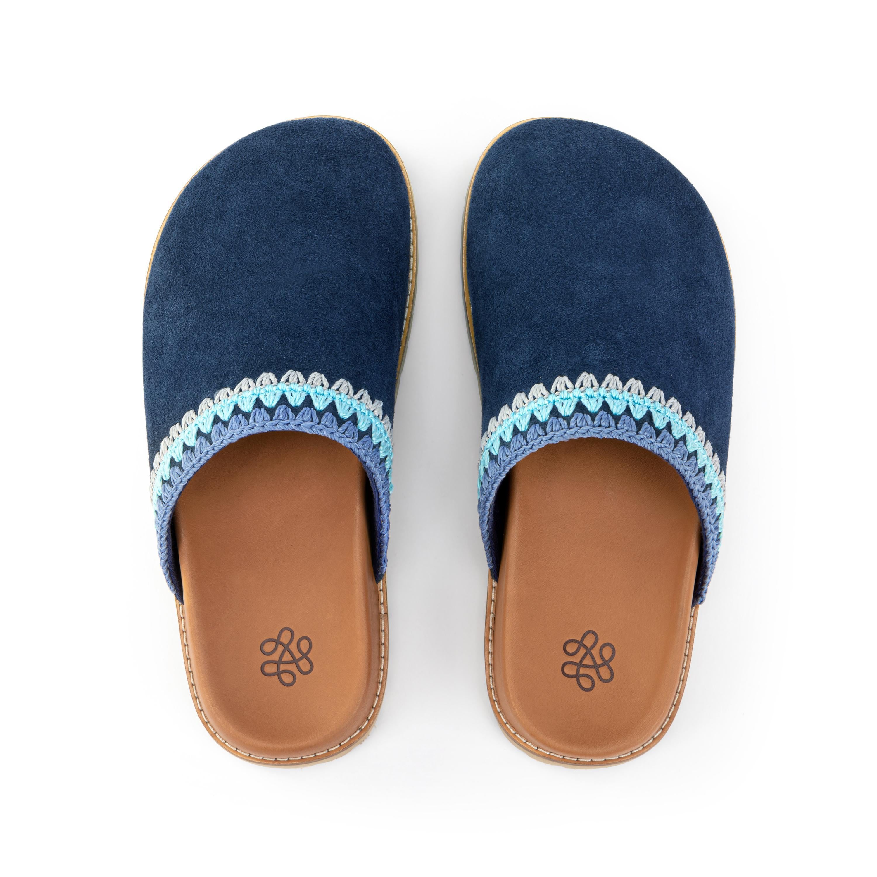 Bolinas Lug Sole Clog - Leather - Indigo Seminyak