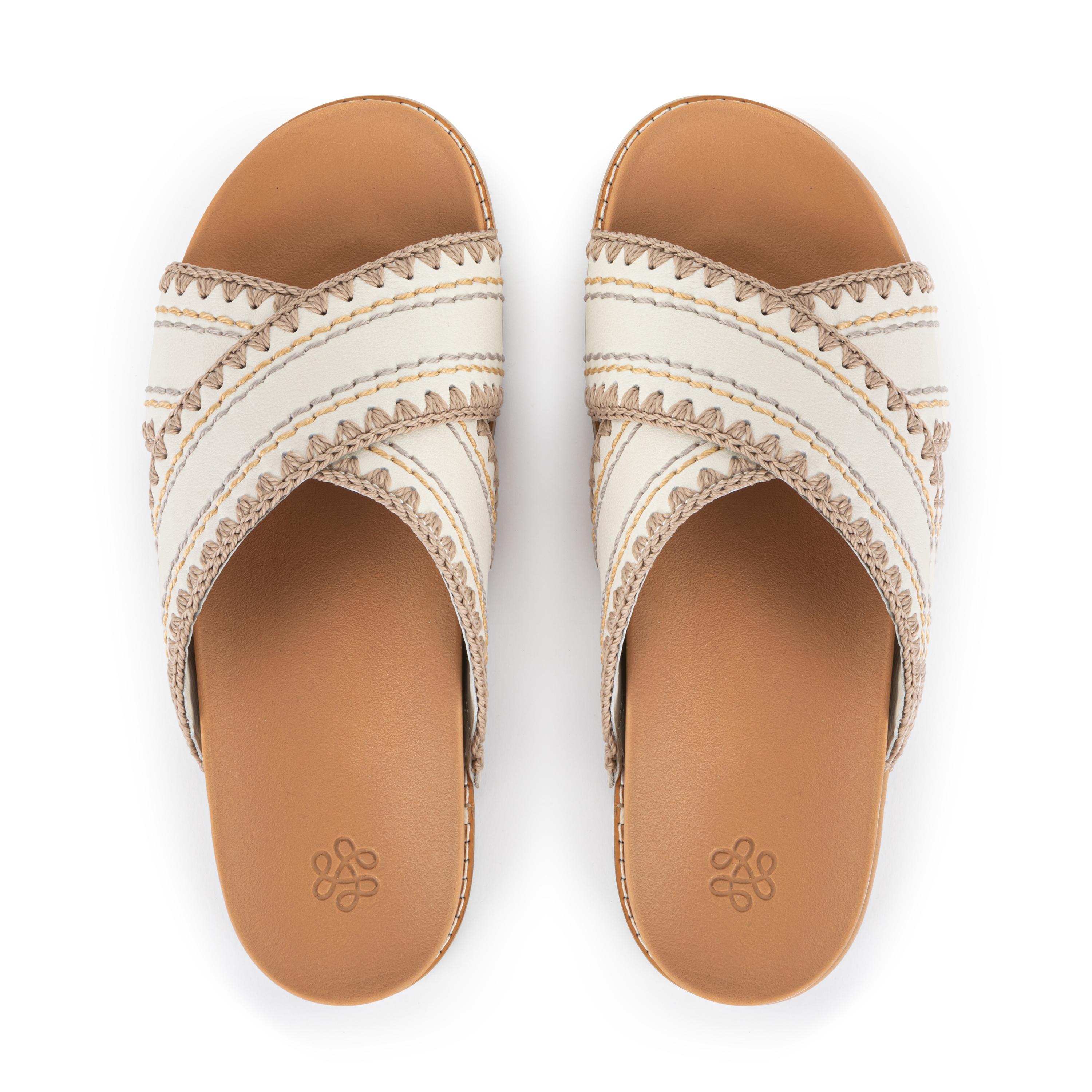 Penelope Sandal - Leather - Stone Neutral Seminyak
