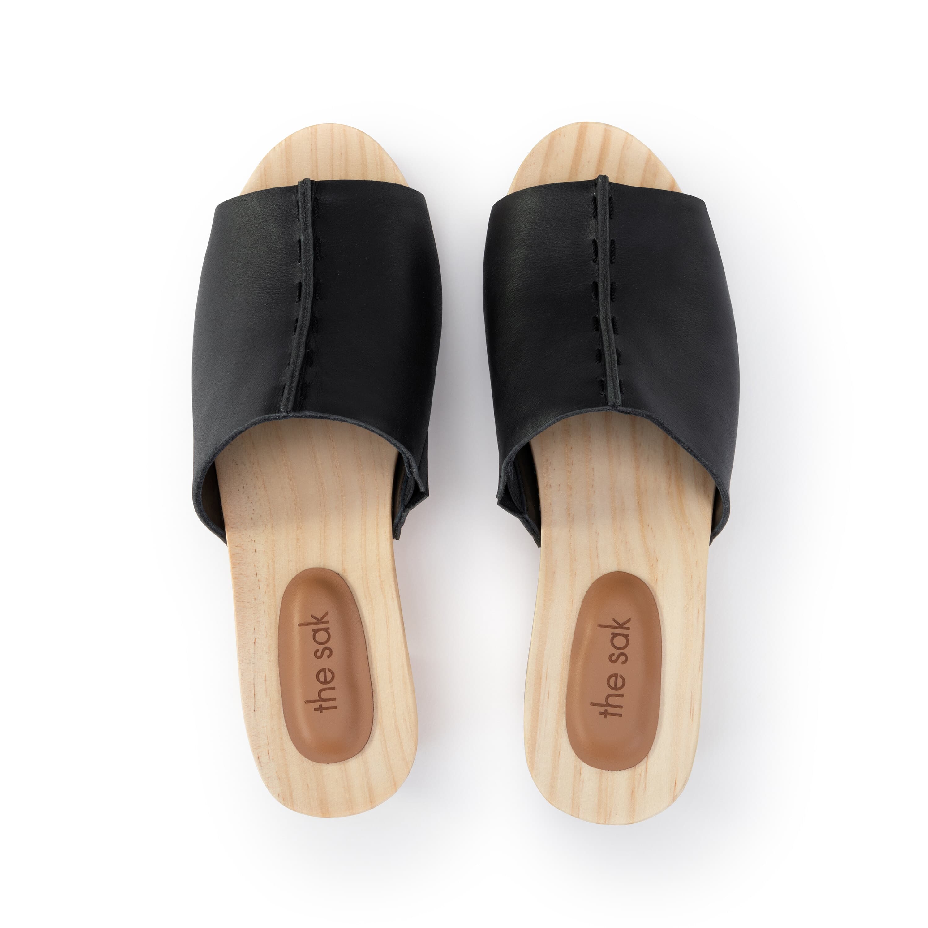 Ella Clog Sandal - Leather - Black