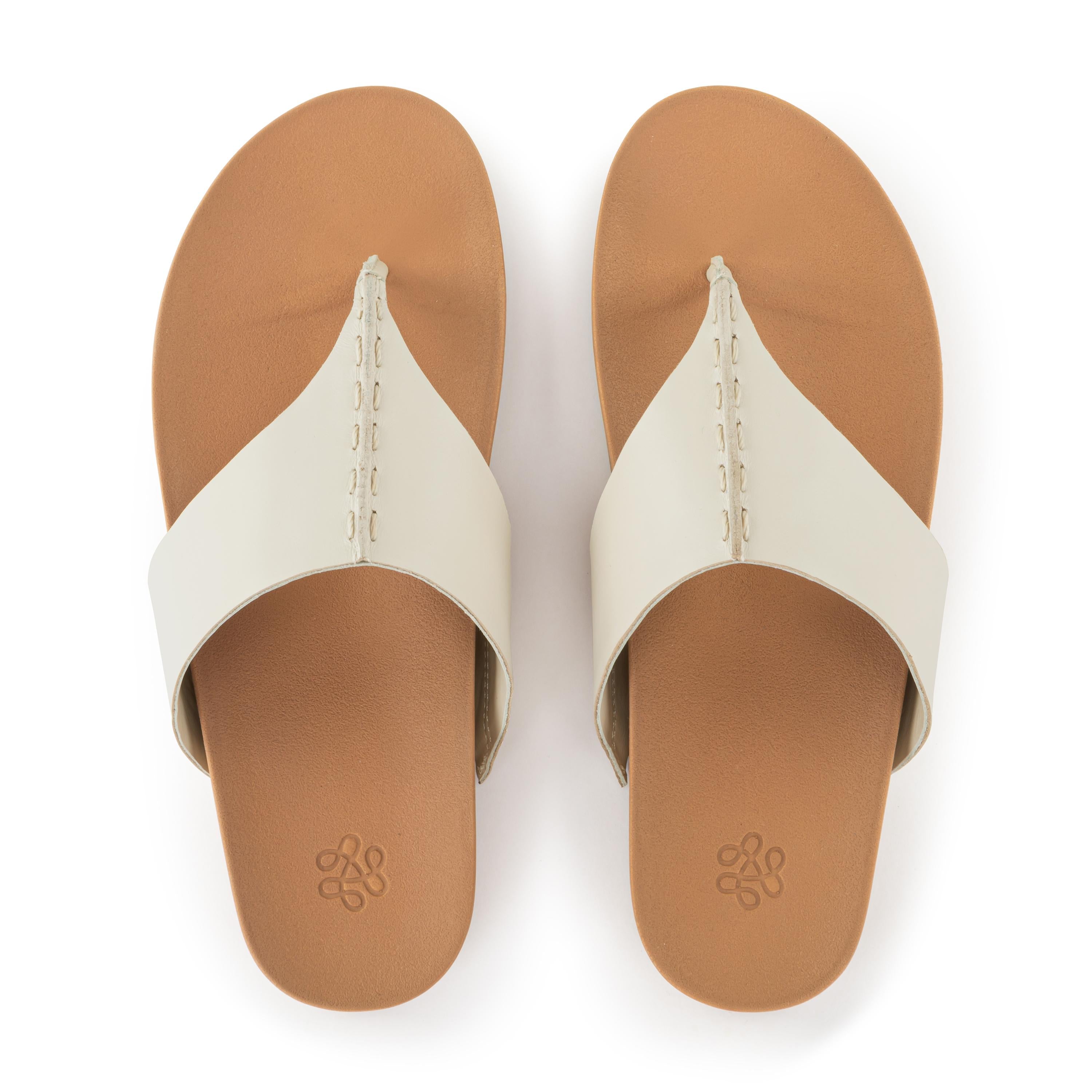 Everly Sandal - Leather - Stone