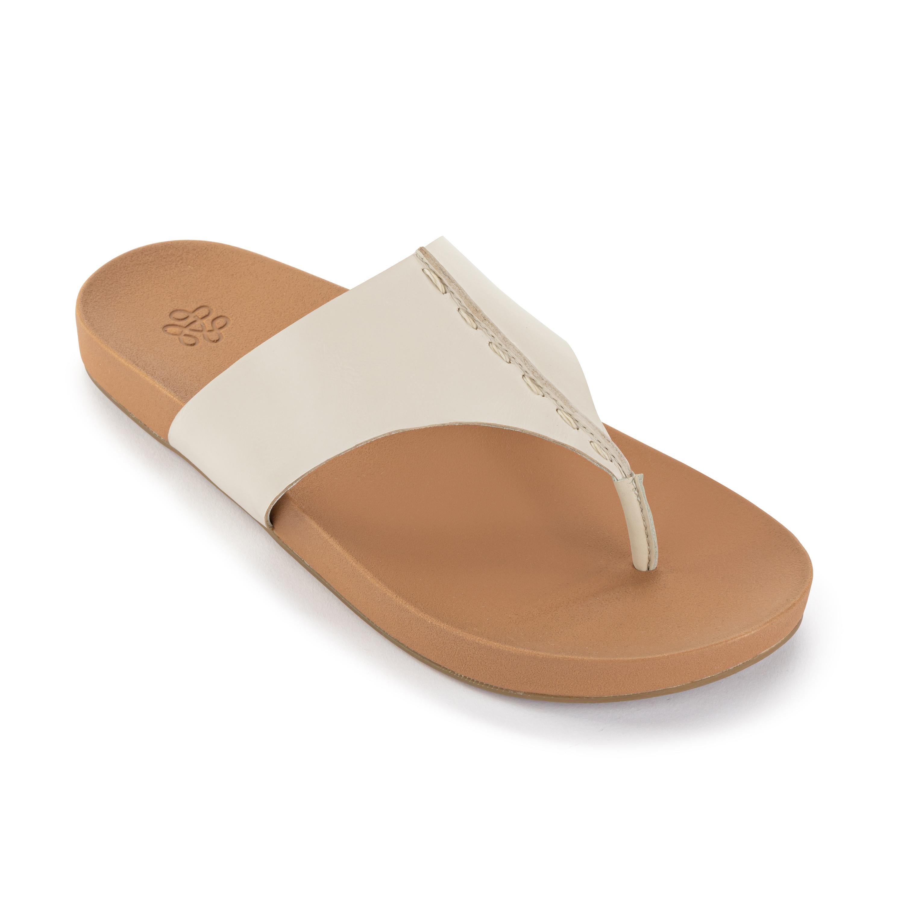 Everly Sandal - Leather - Stone