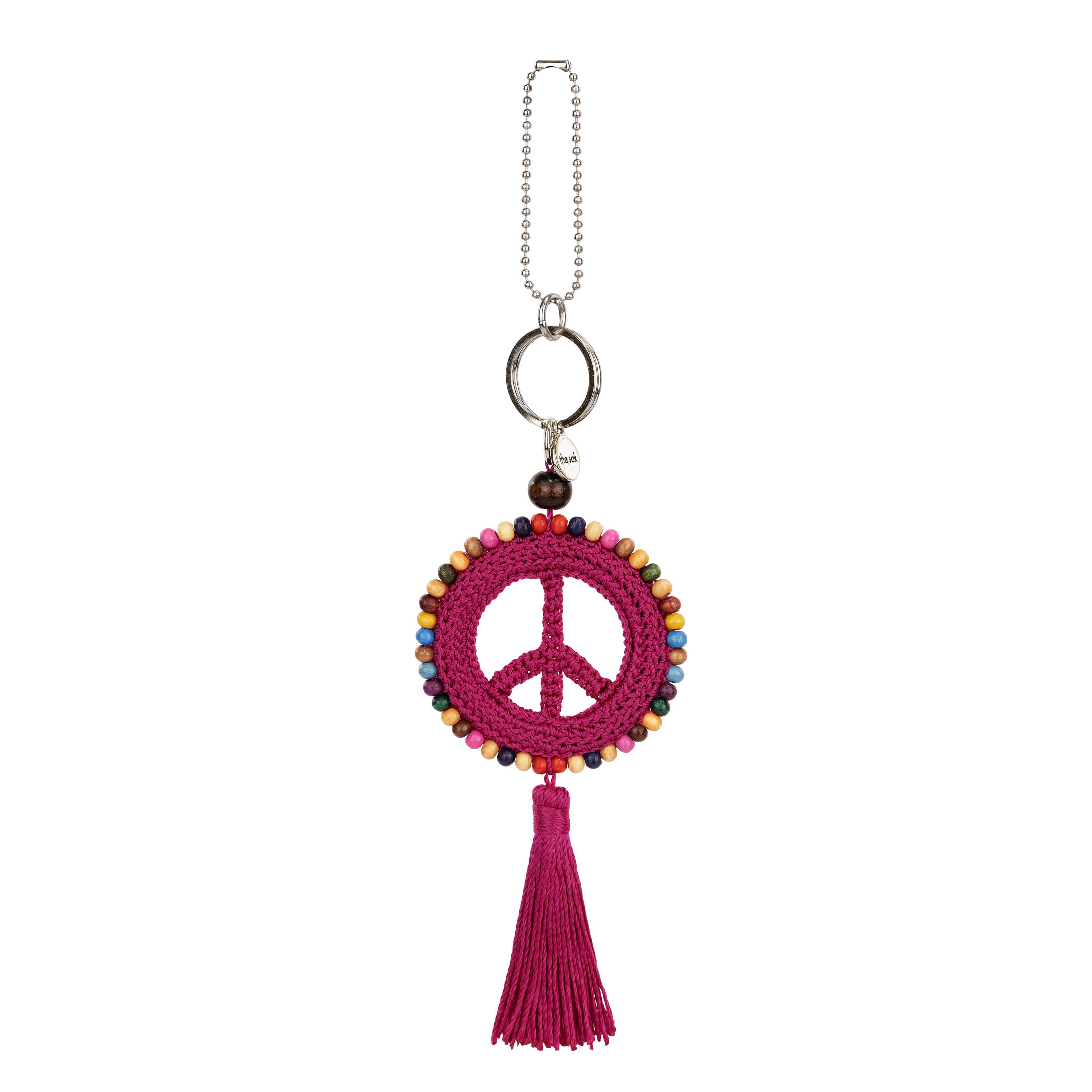 Yarnicharmz Dangle - Hand Crochet - Pinkberry Peace