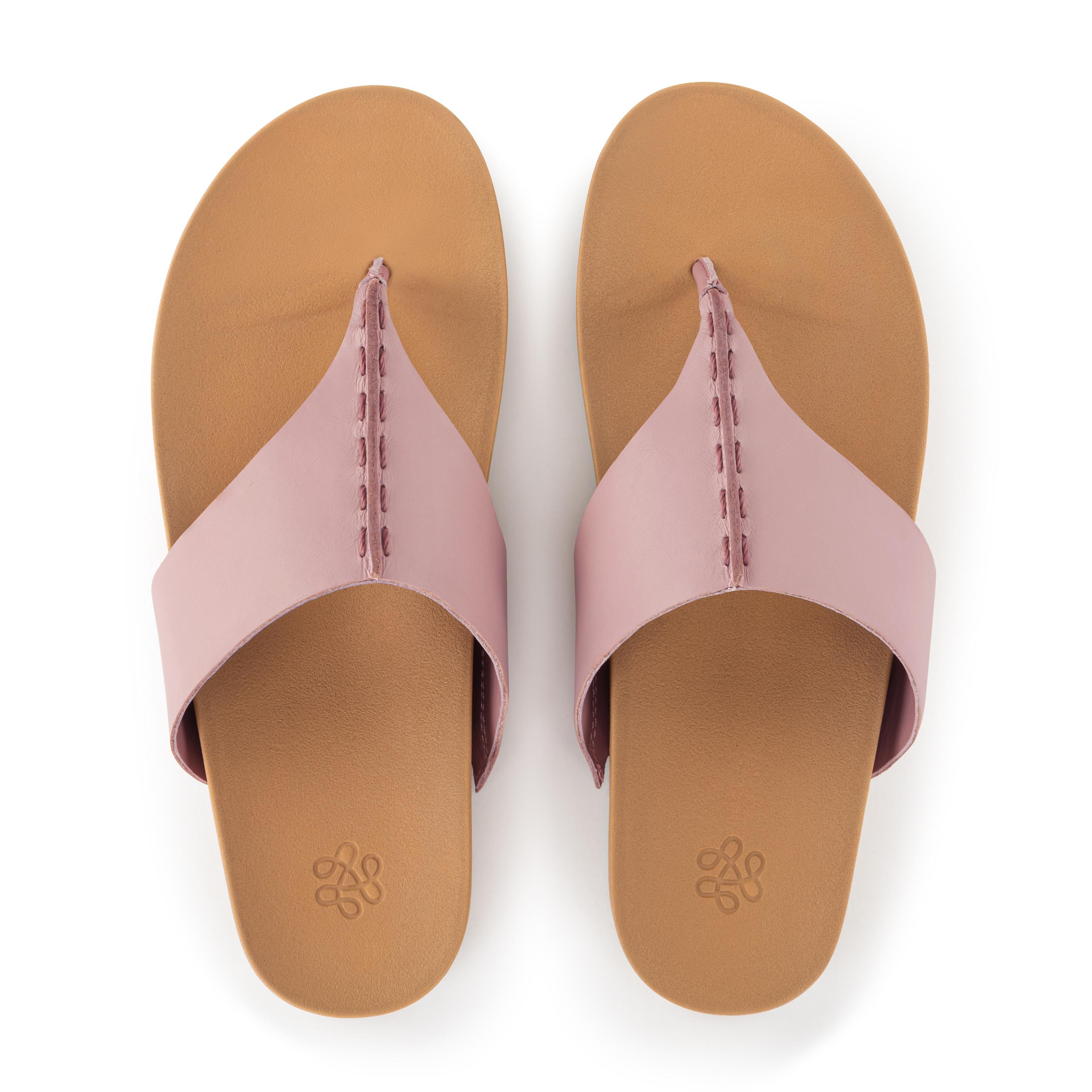 Everly Sandal - Leather - Rosewood