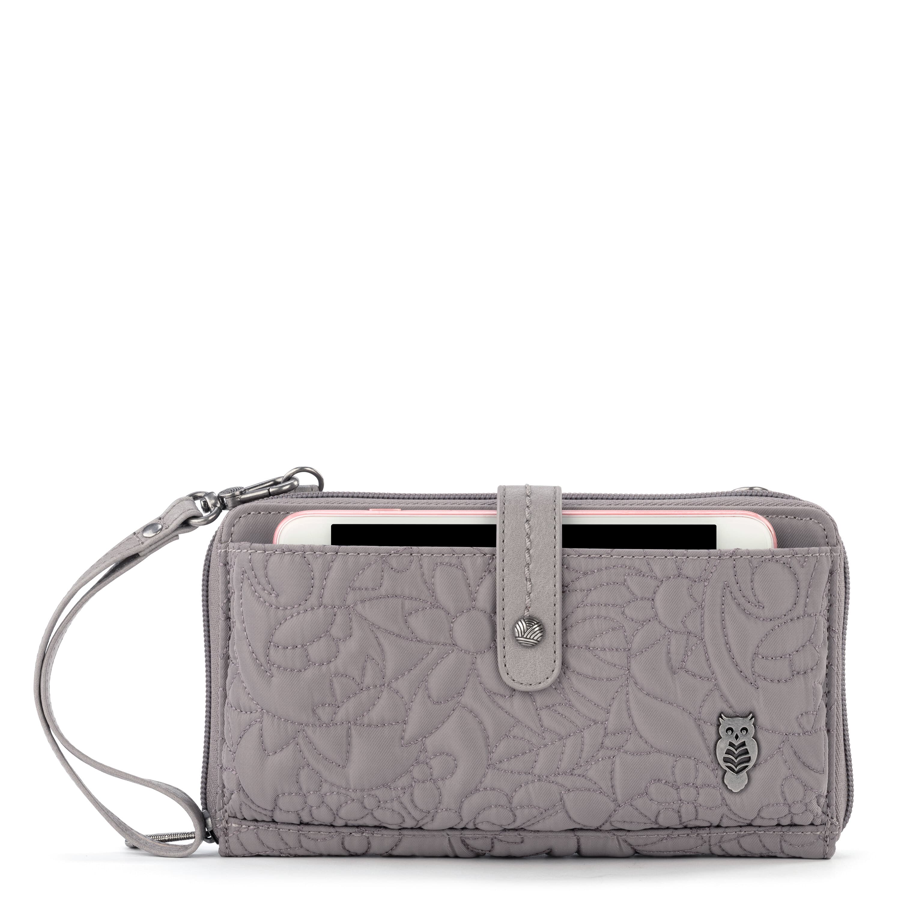 Smartphone Wallet - EcoTwill - Light Mushroom Spirit Desert Quilted