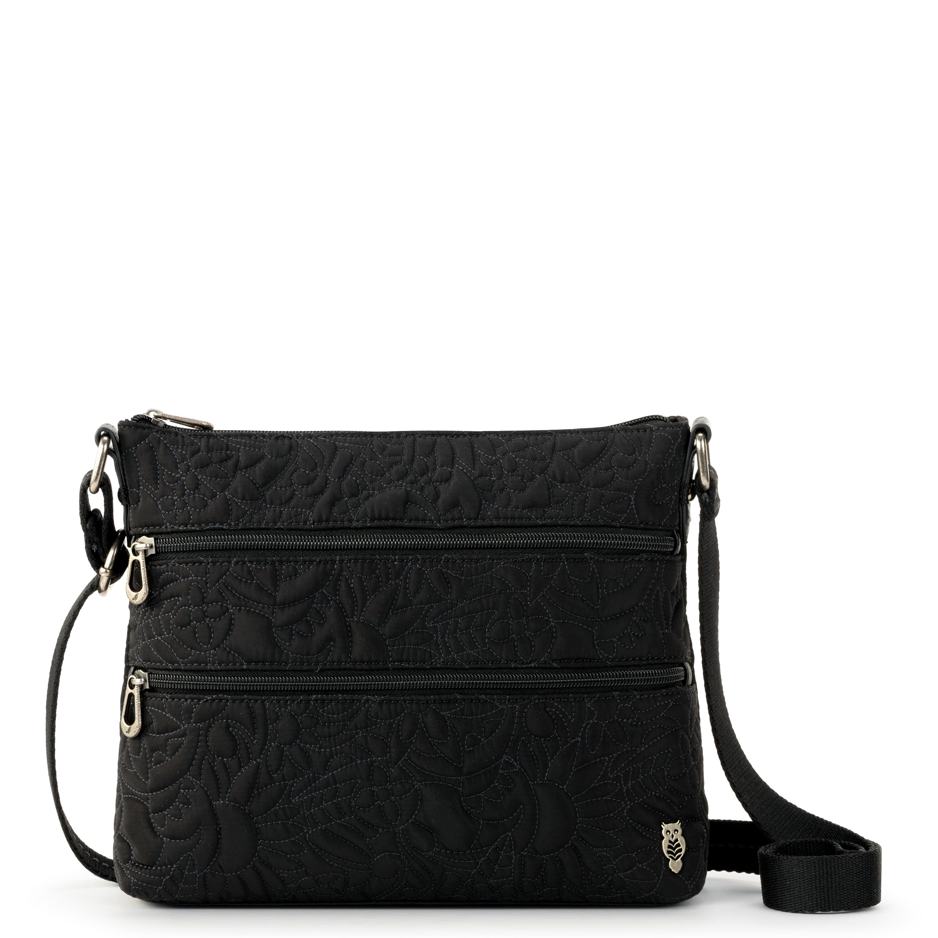 Basic Crossbody - EcoTwill - Black Spirit Desert Quilted