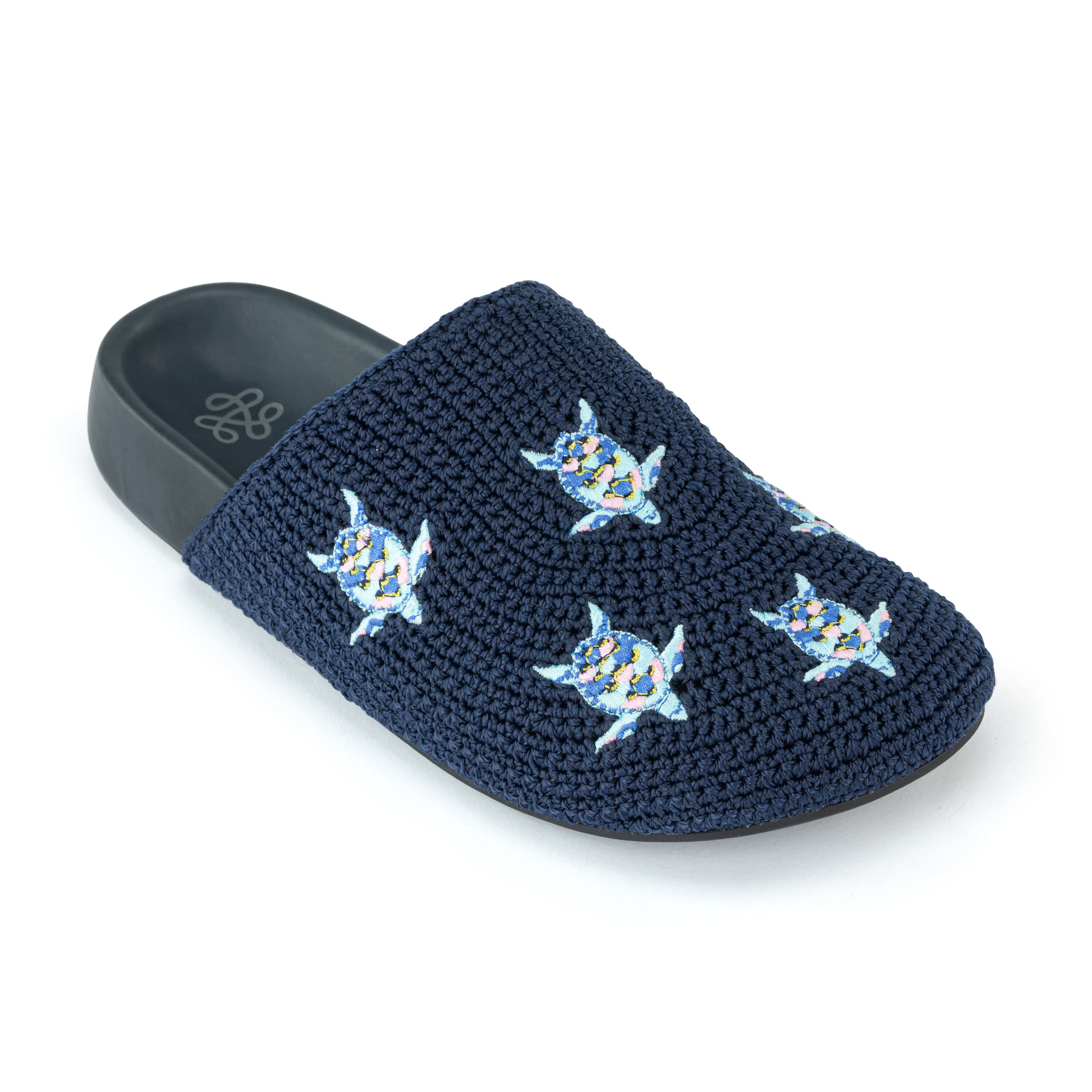 Bolinas Clog - Hand Crochet - Denim Turtle