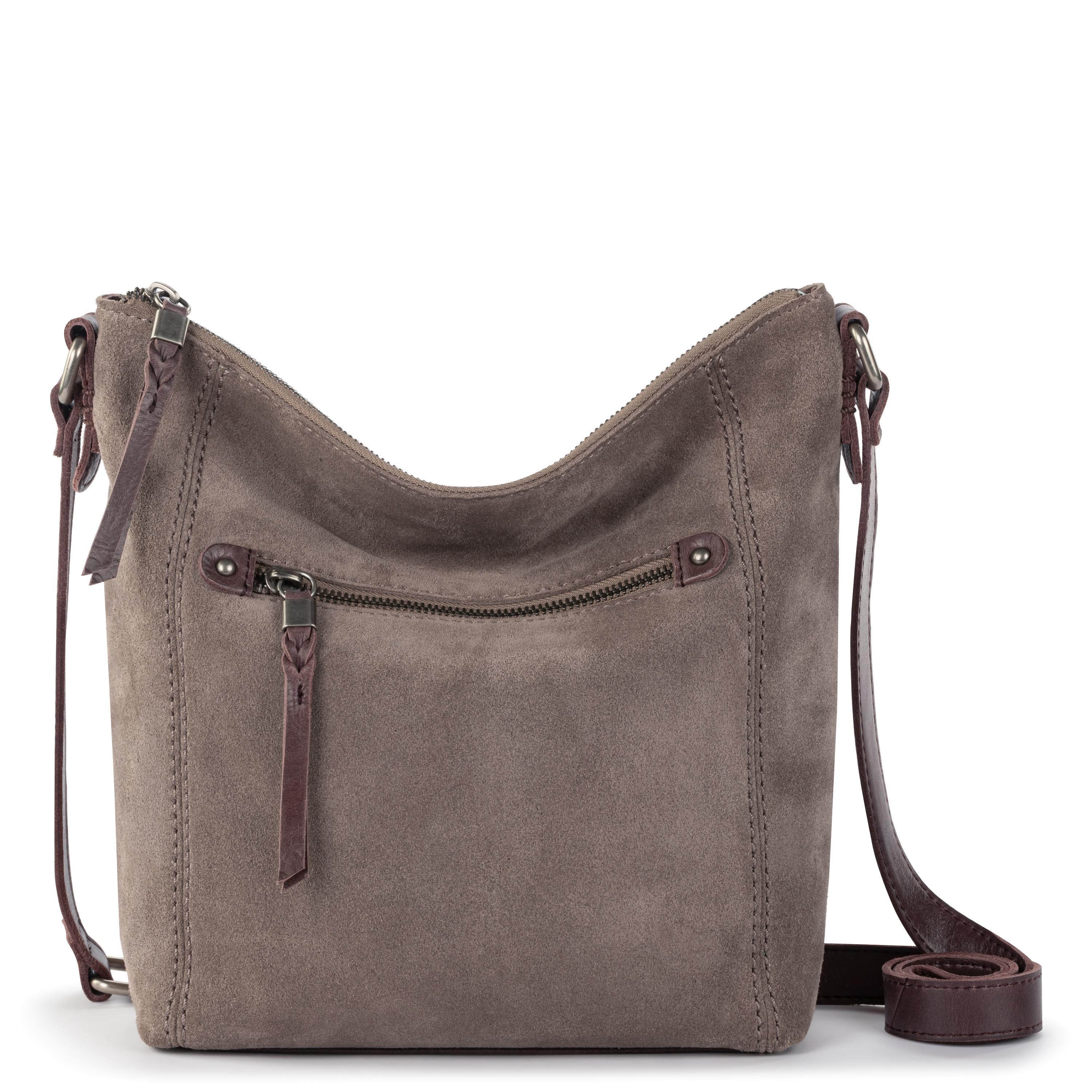 Ashland Crossbody - Leather - Mushroom Suede