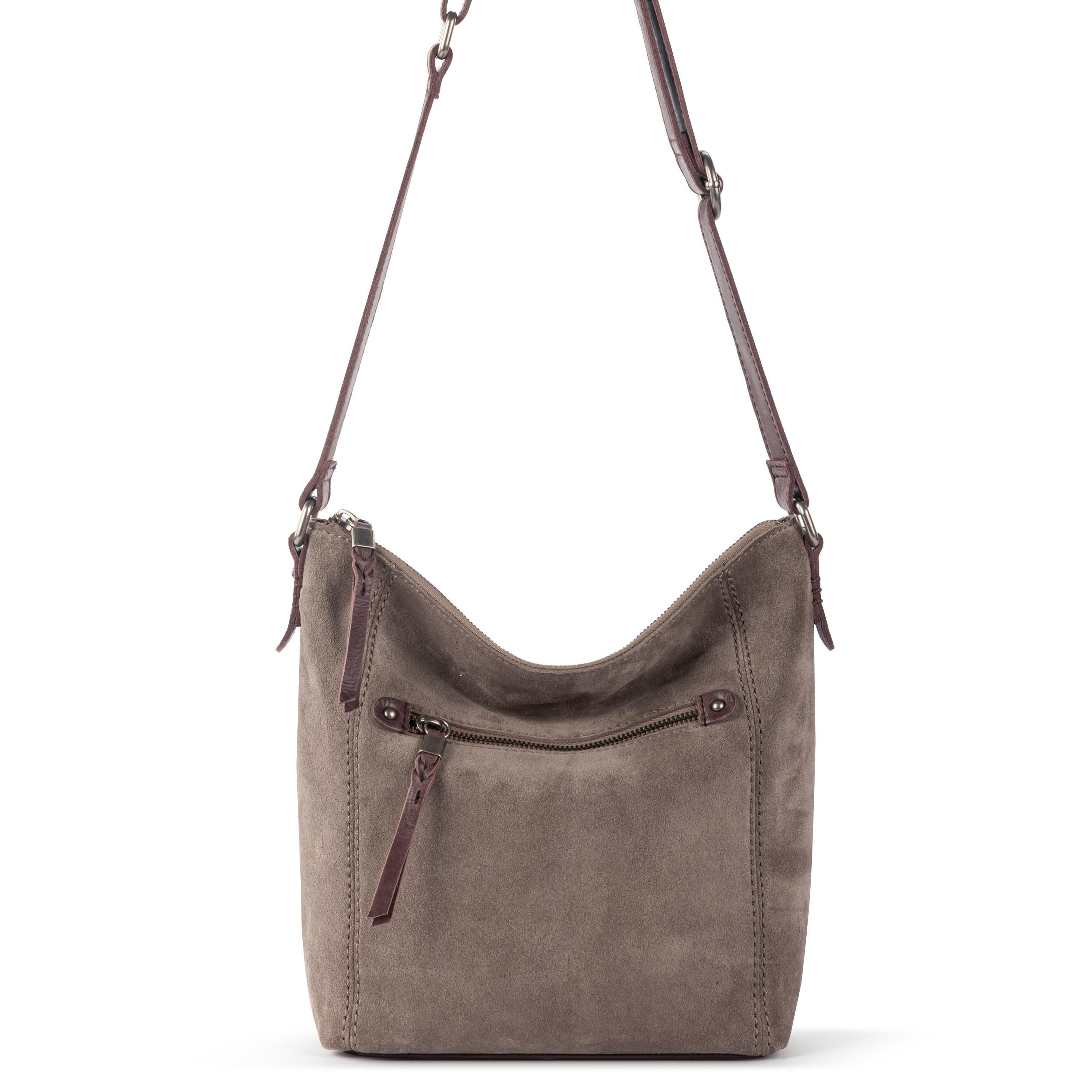Ashland Crossbody - Leather - Mushroom Suede