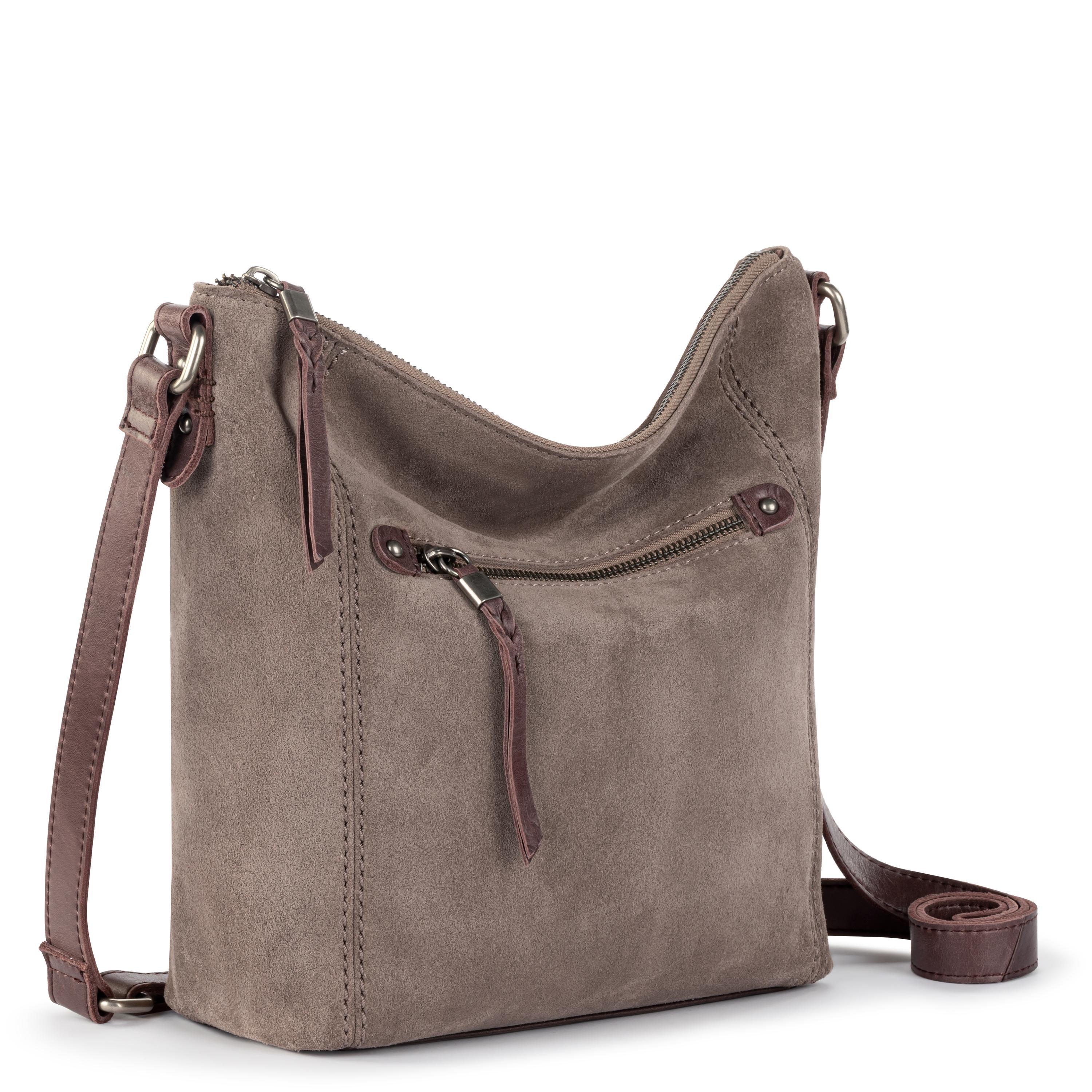 Ashland Crossbody - Leather - Mushroom Suede