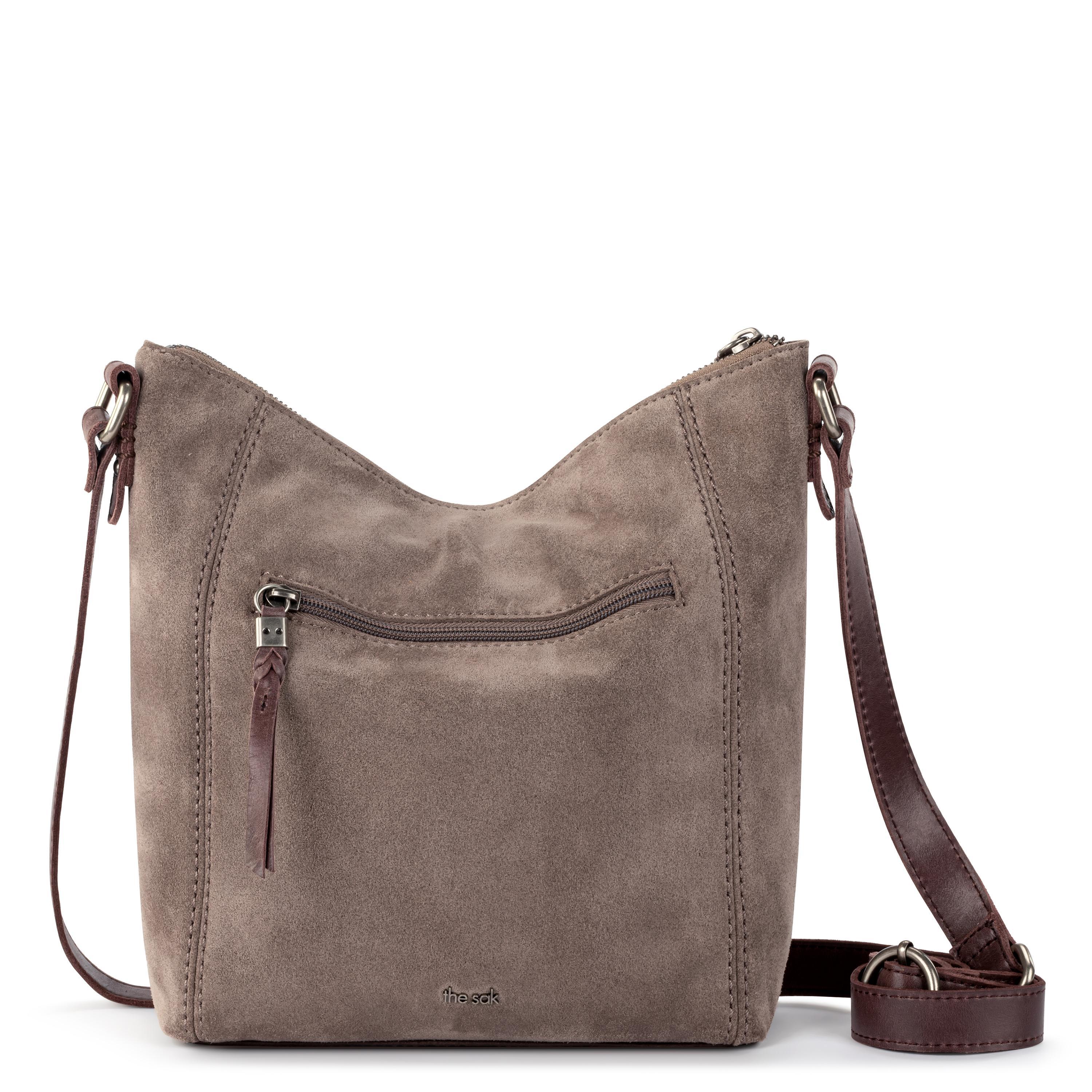 Ashland Crossbody - Leather - Mushroom Suede