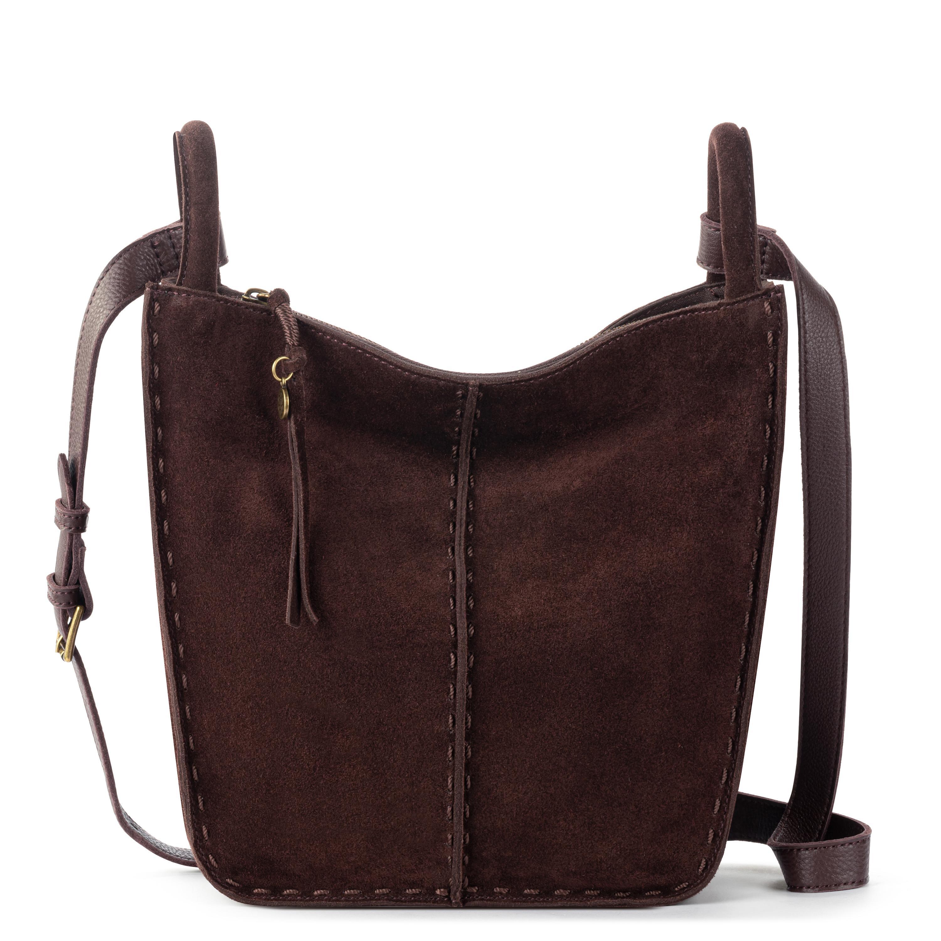 Los Feliz Crossbody - Leather - Mahogany Suede
