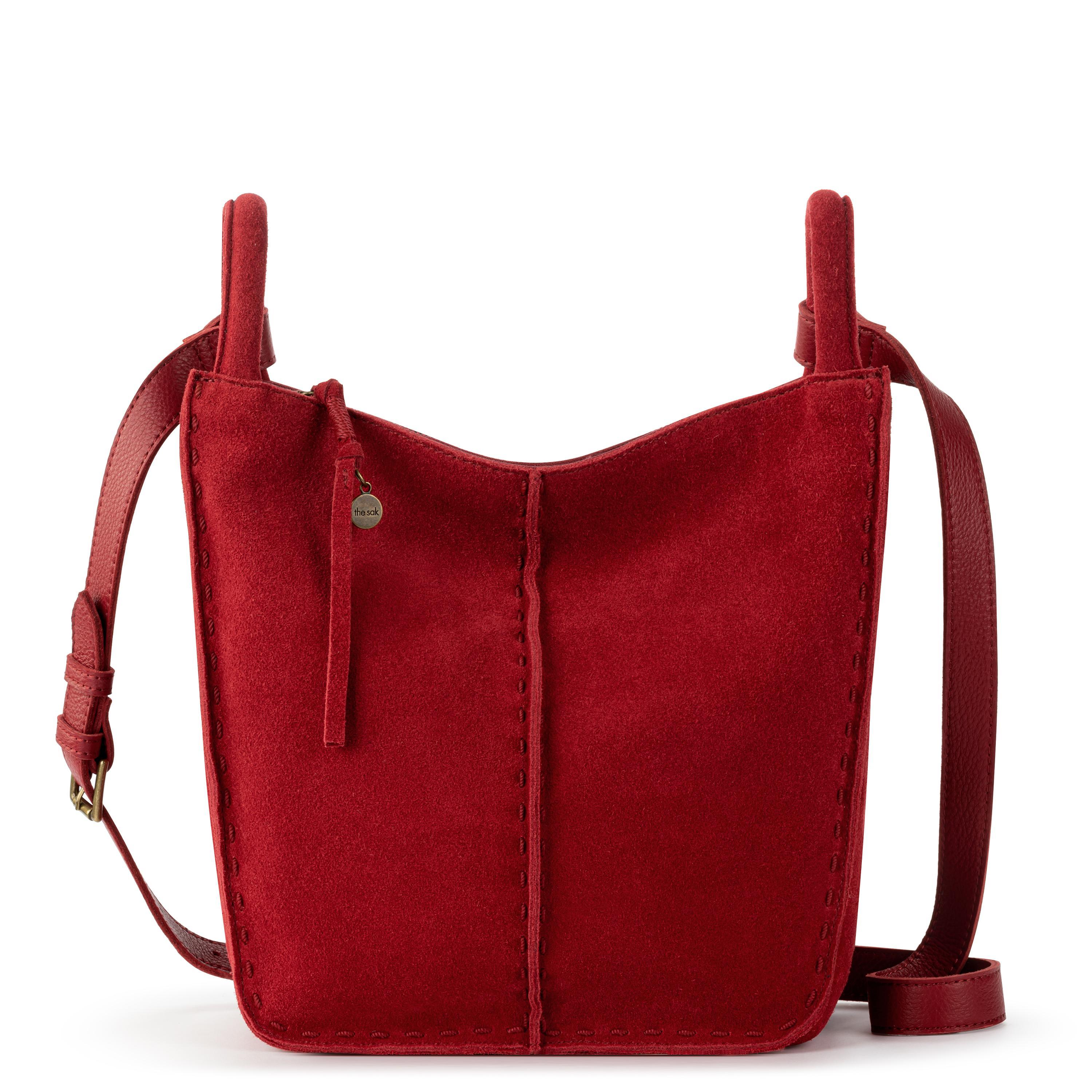 Los Feliz Crossbody - Leather - Scarlet Suede
