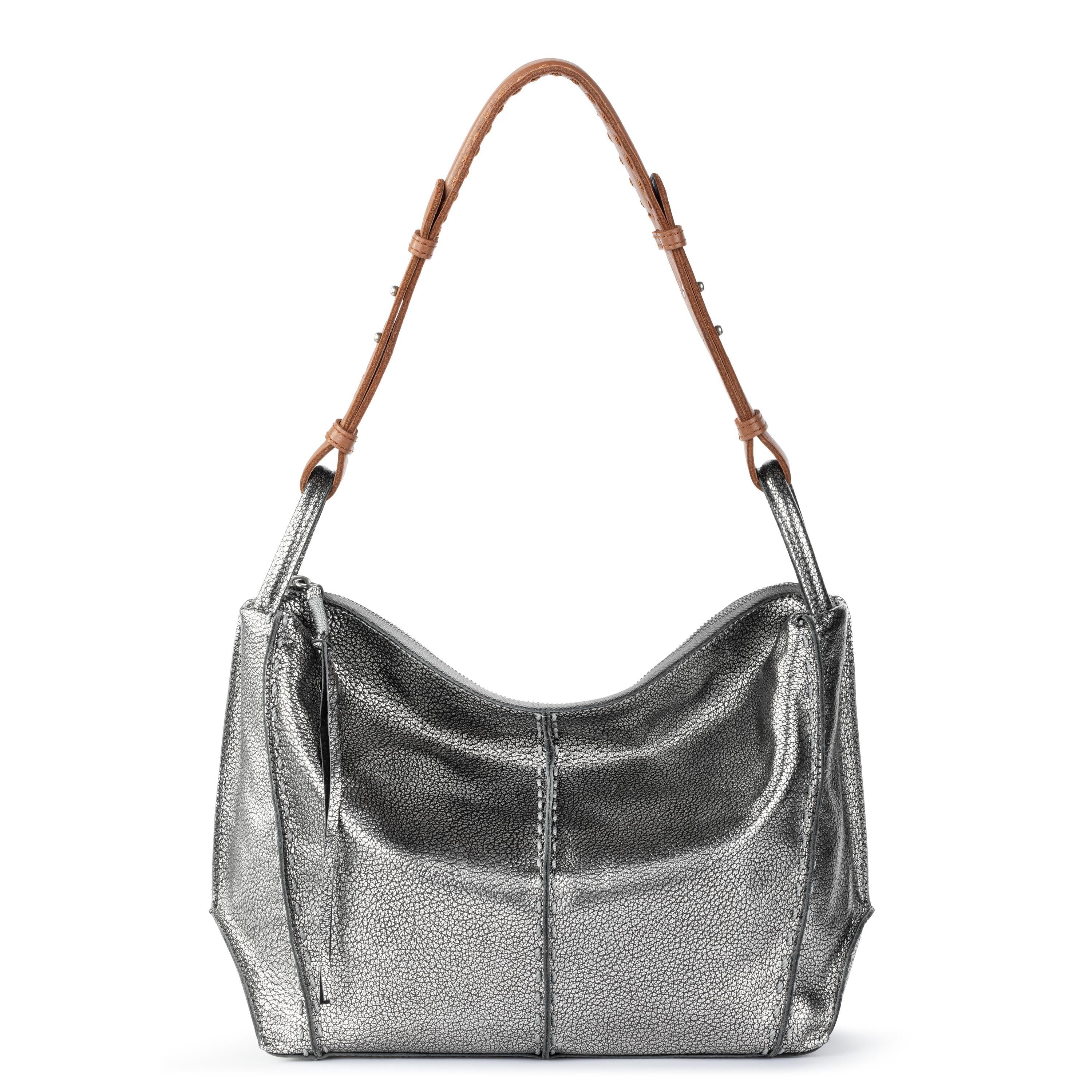 Los Feliz Hobo - Leather - Dark Silver