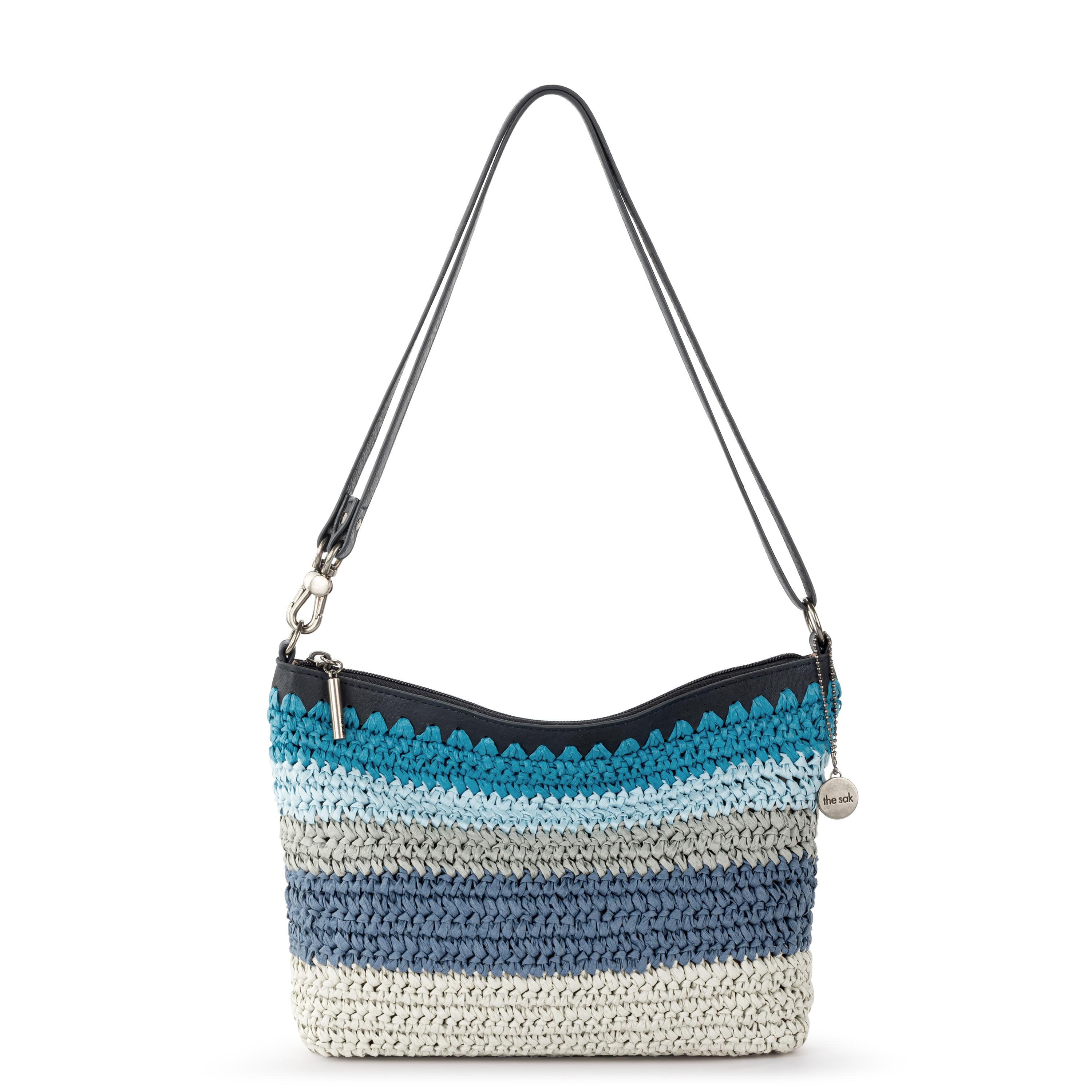 Lumi Crossbody - Straw - Ocean Stripe