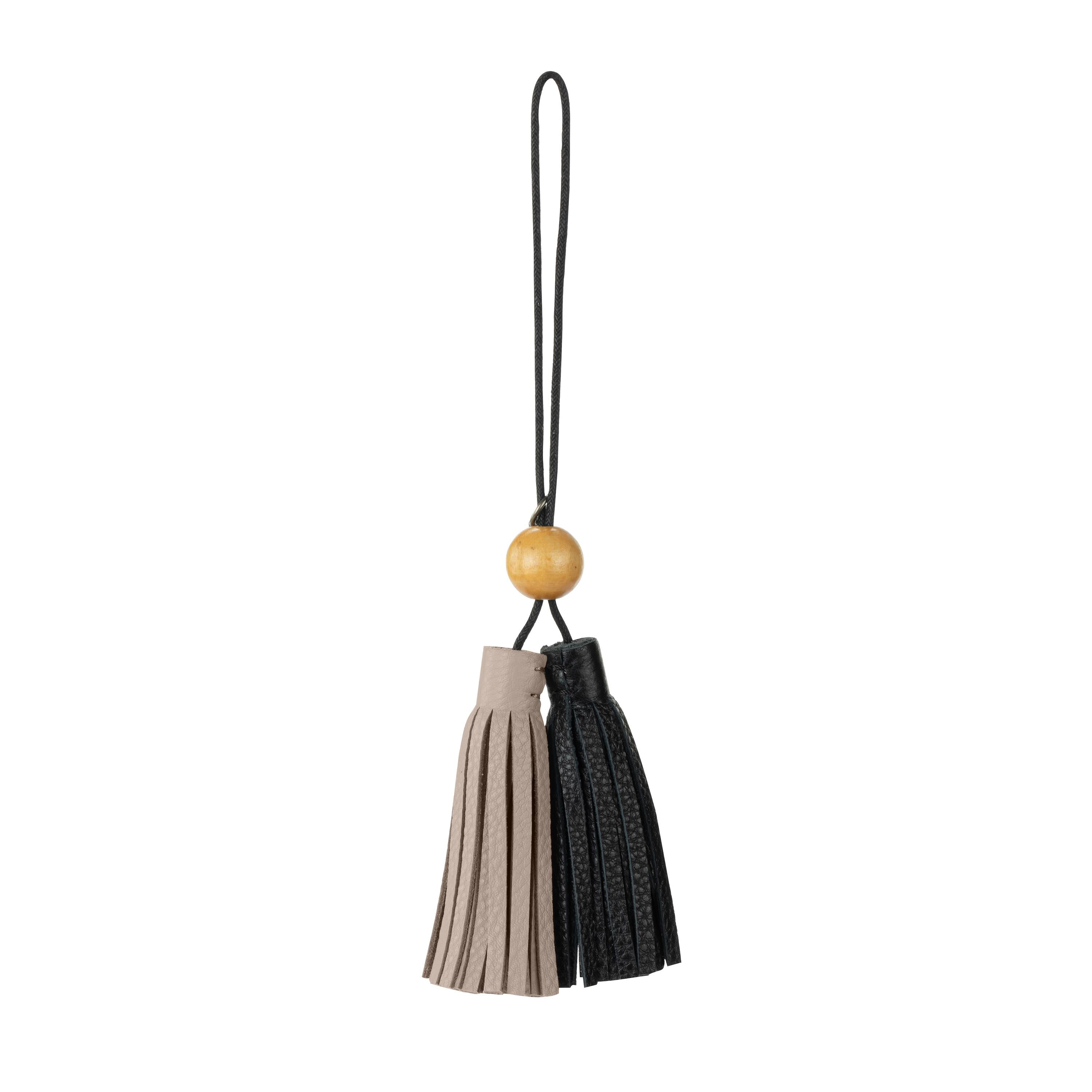 Dangles - Leather - Black and Sand