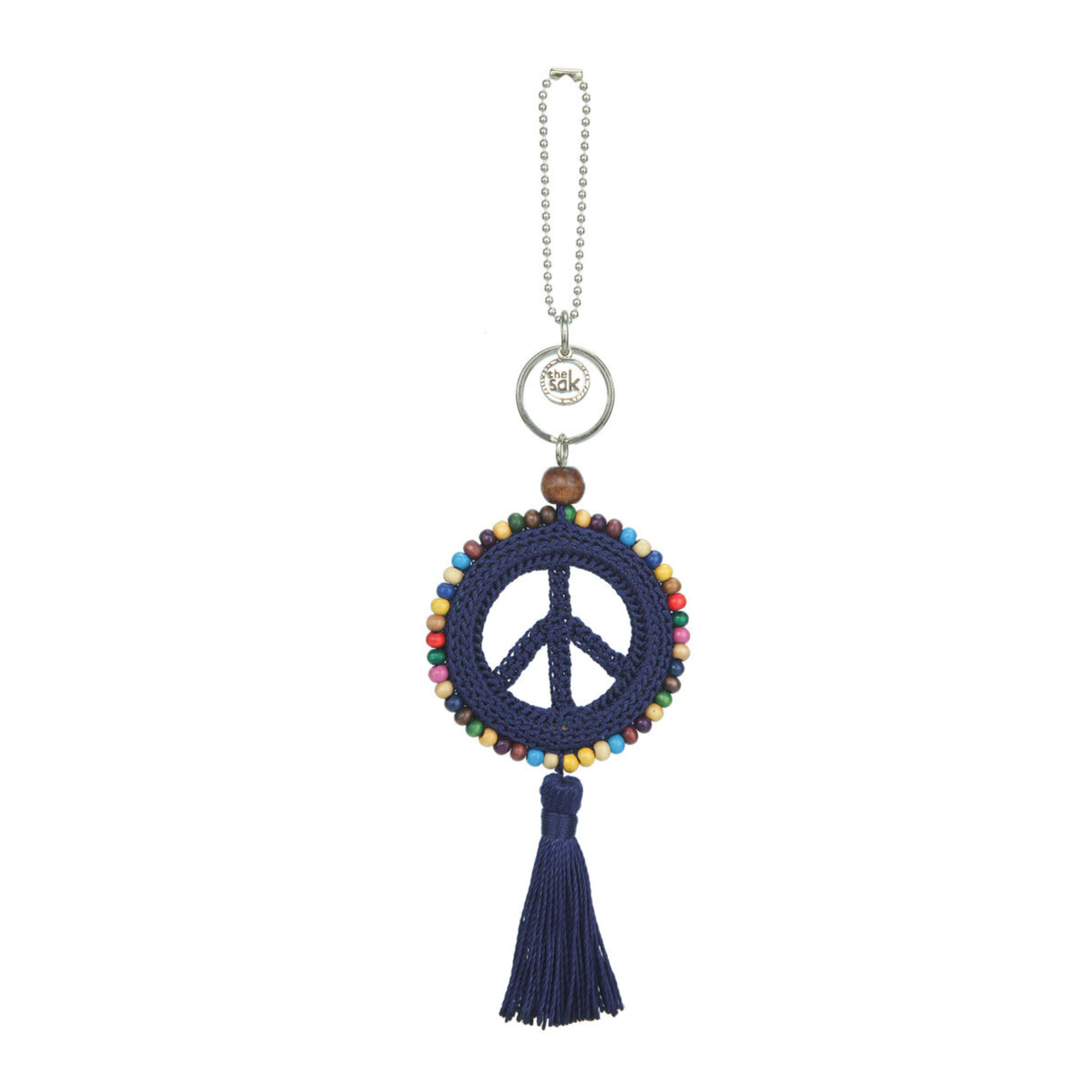 Yarnicharmz Dangle - Hand Crochet - Denim Peace