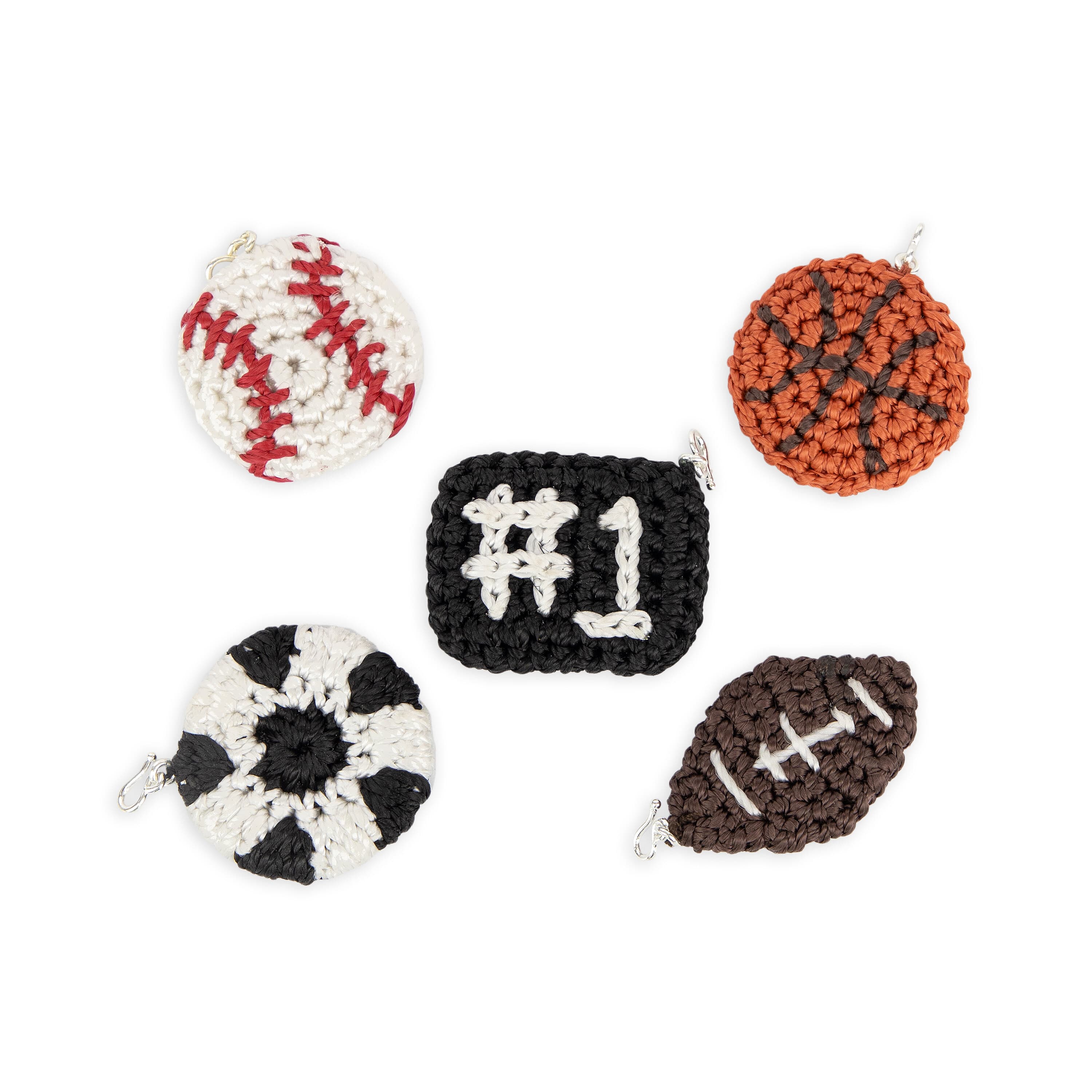 Yarnicharmz 5 Pack - Hand Crochet - Sports