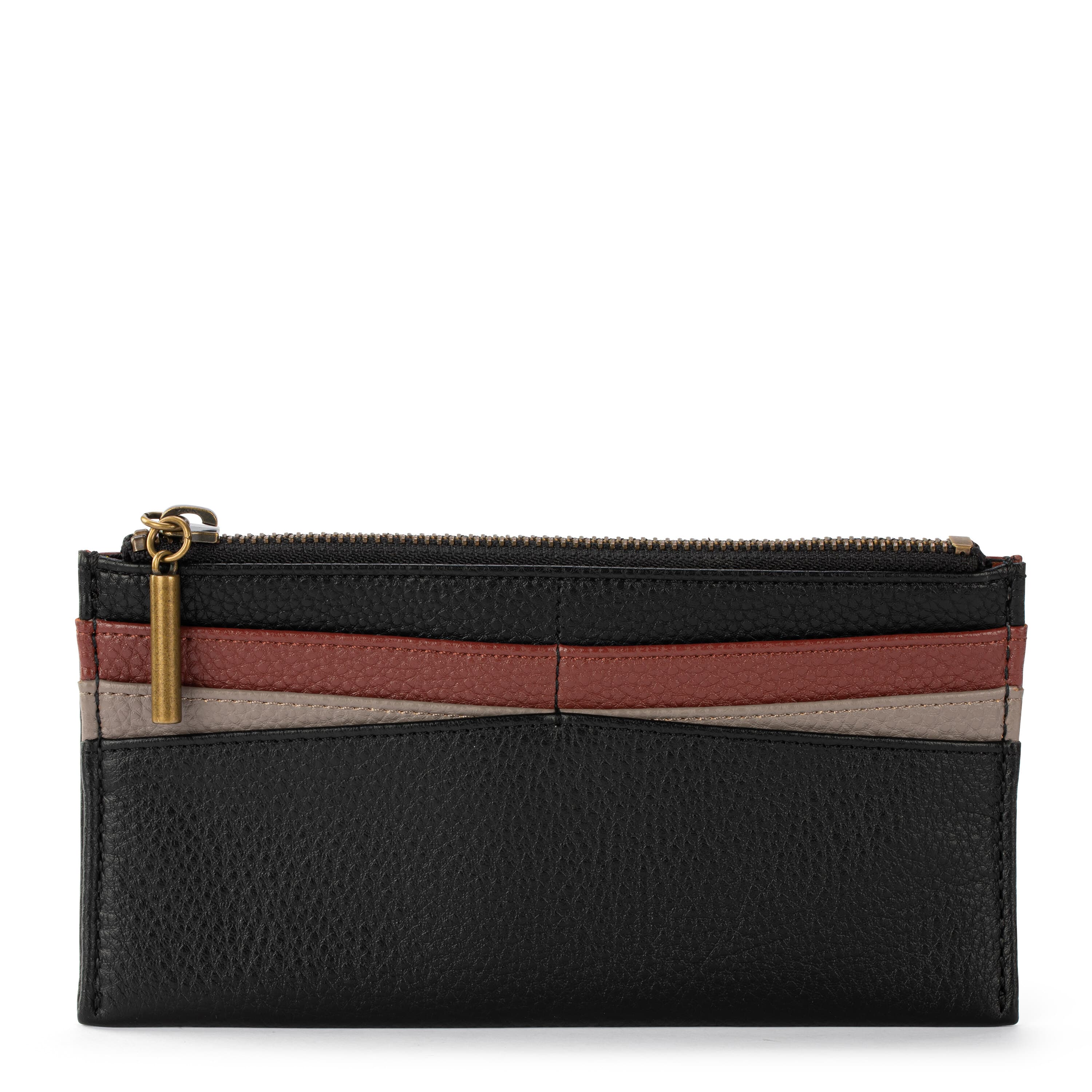 Neva Large Card Wallet - Leather - Black Block