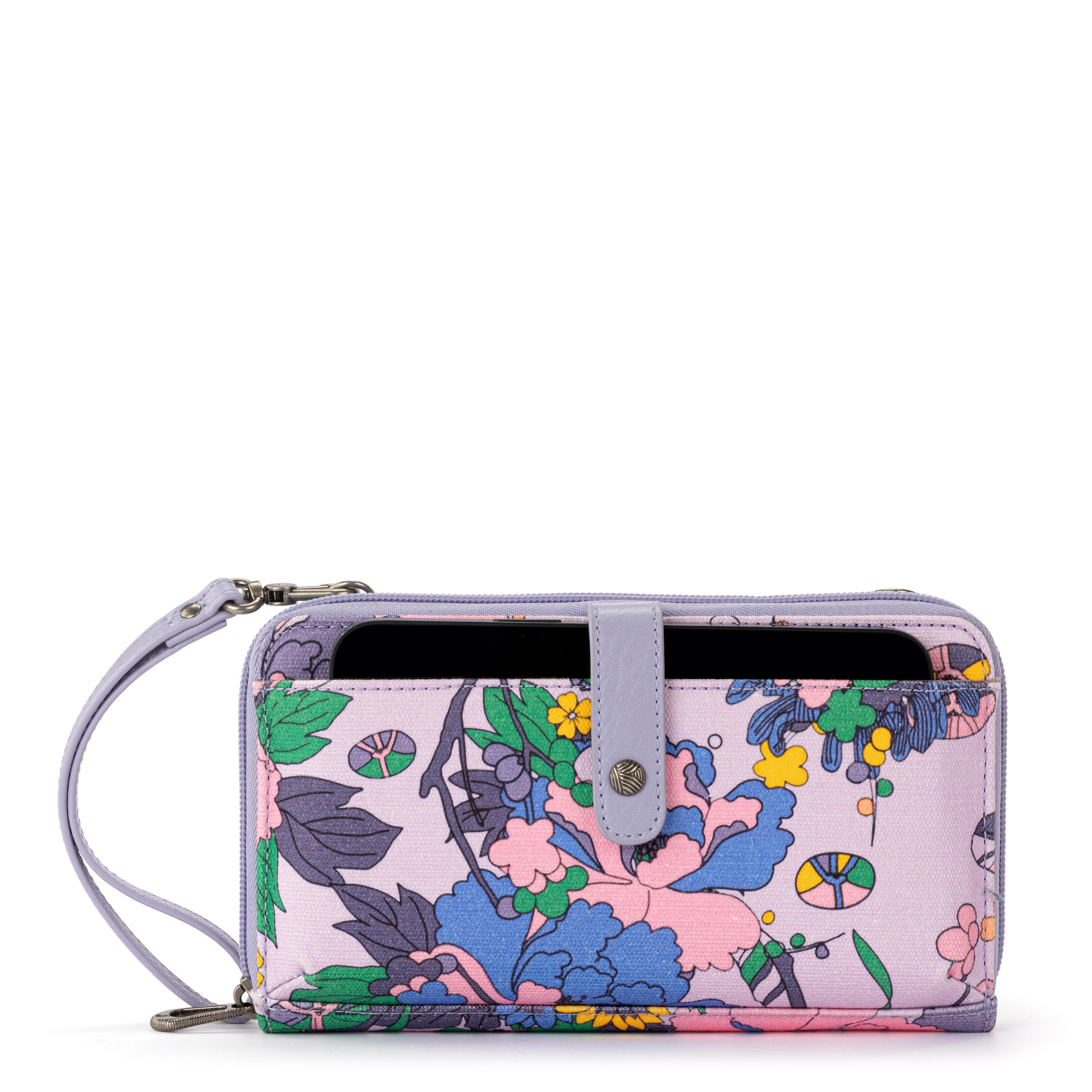 Smartphone Wallet - Canvas - Orchid Flower Power