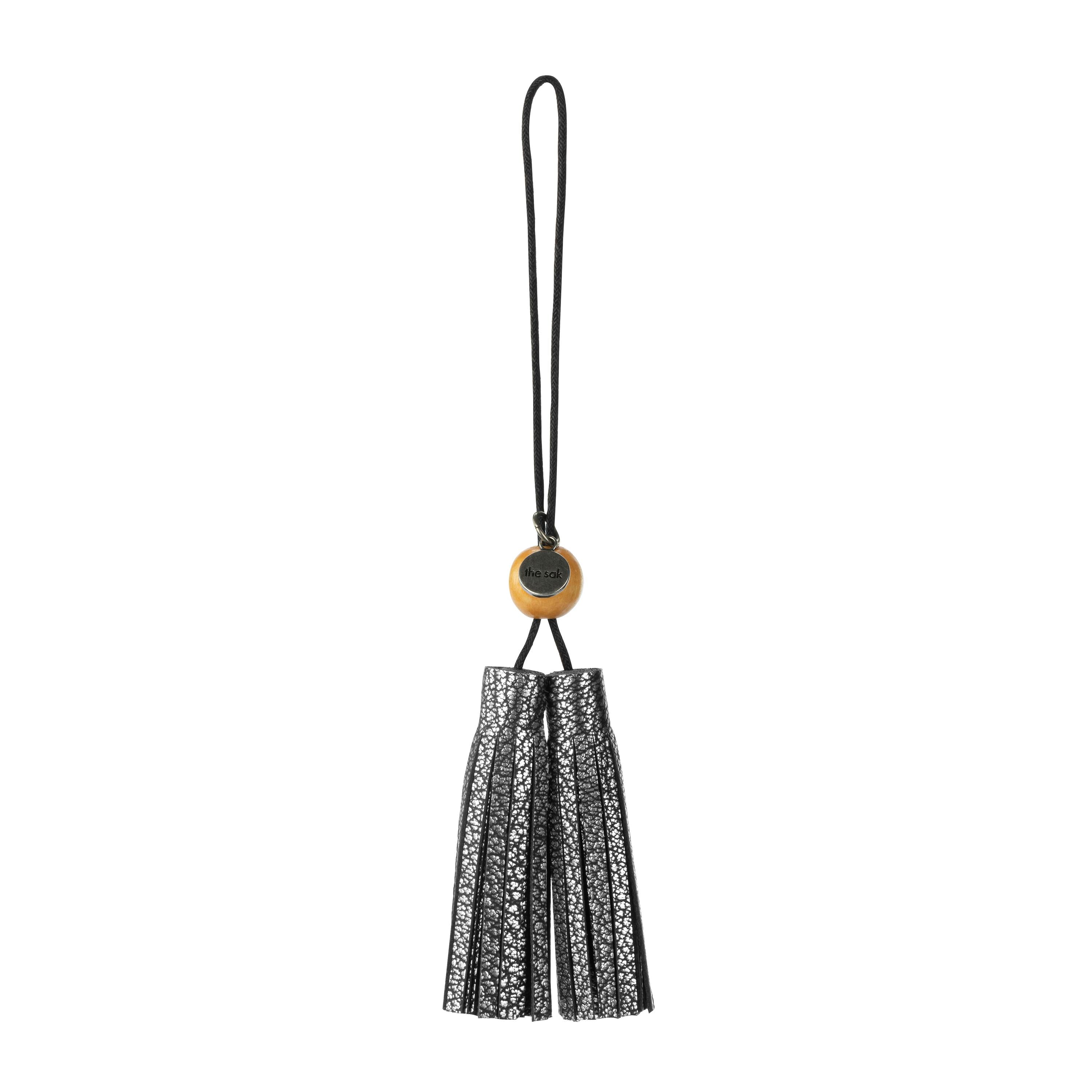 Dangles - Leather - Dark Silver