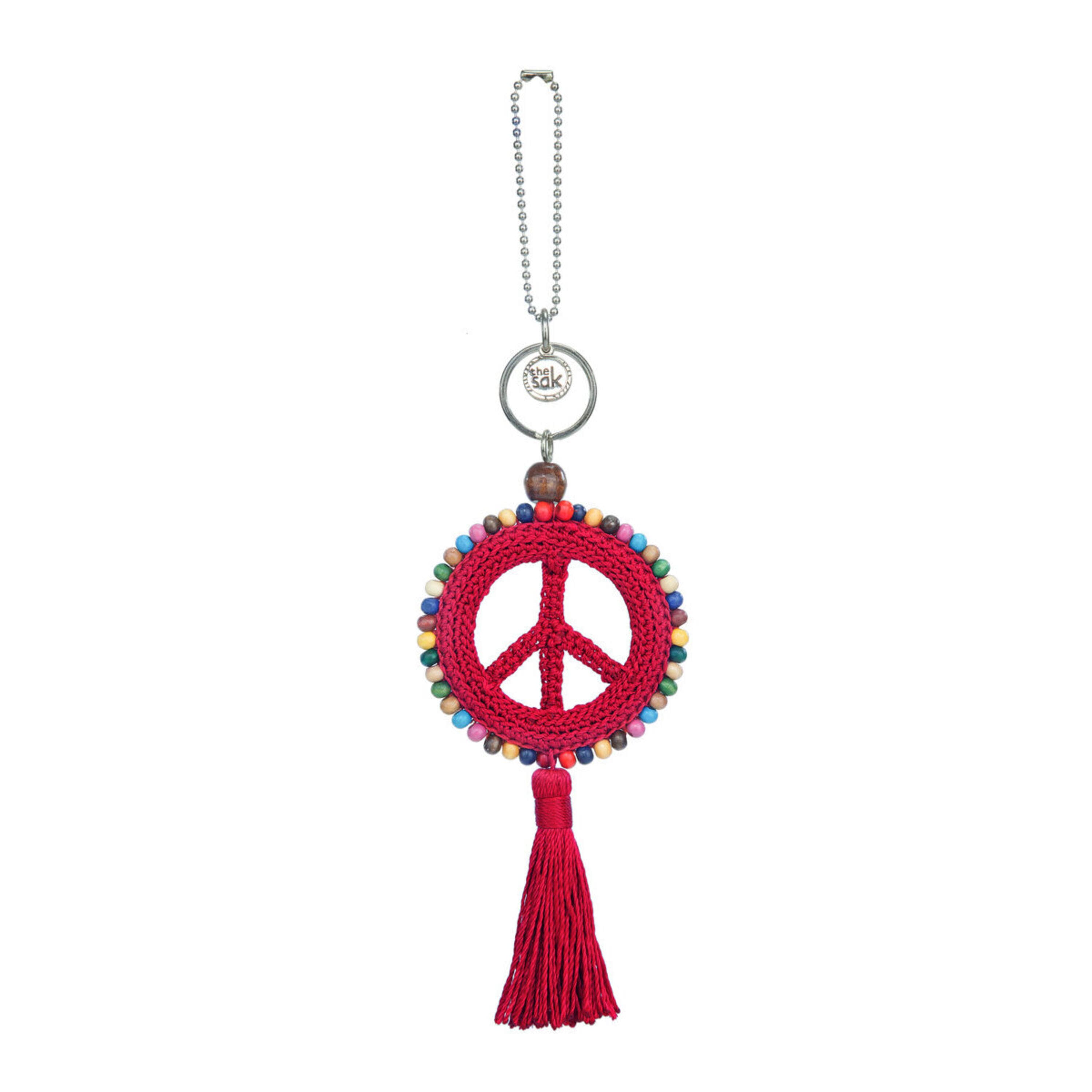 Yarnicharmz Dangle - Hand Crochet - Rocket Red Peace