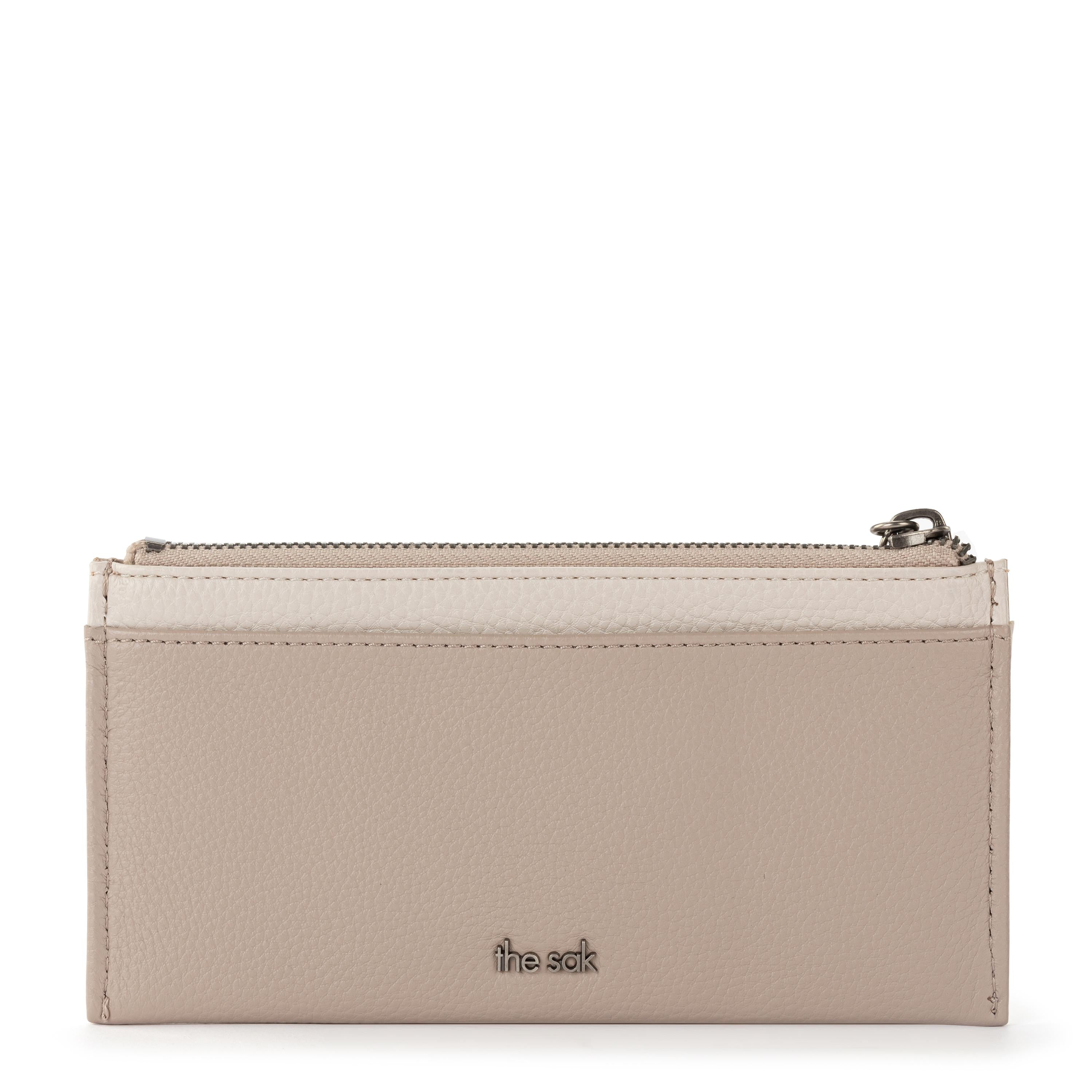 Neva Large Card Wallet - Leather - Sand Block