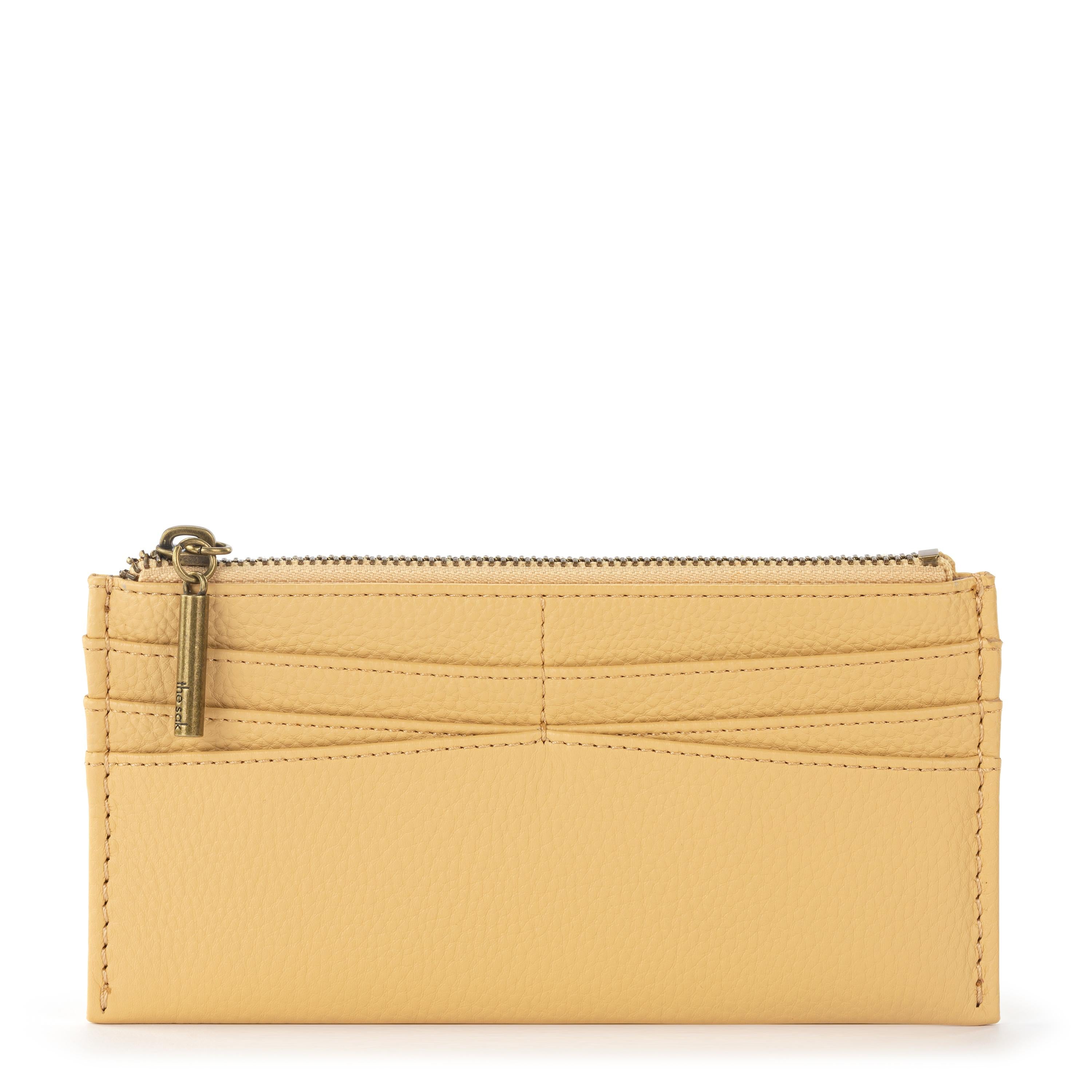 Neva Large Card Wallet - Leather - Buttercup