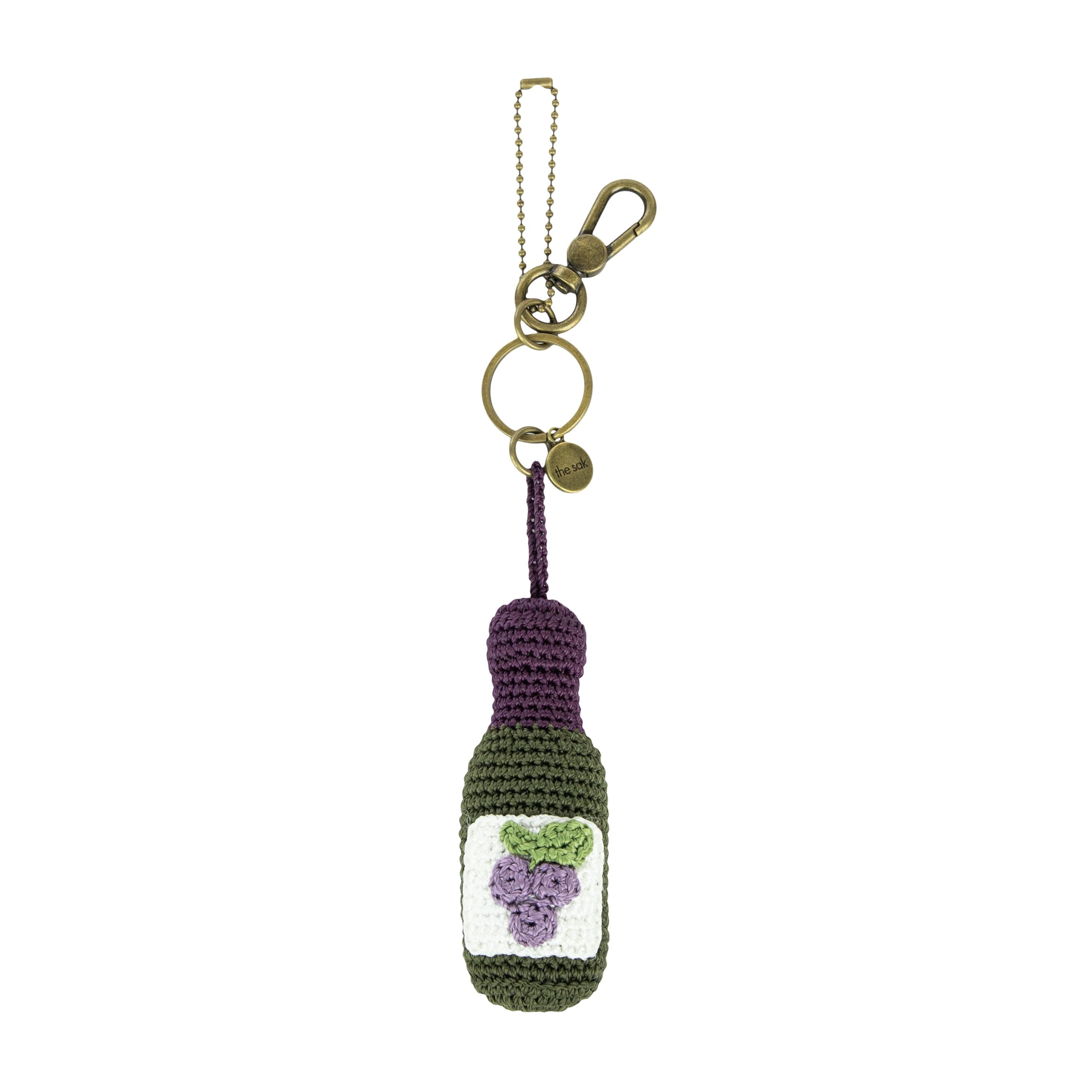 Yarnicharmz Dangle - Hand Crochet - Wine Bottle