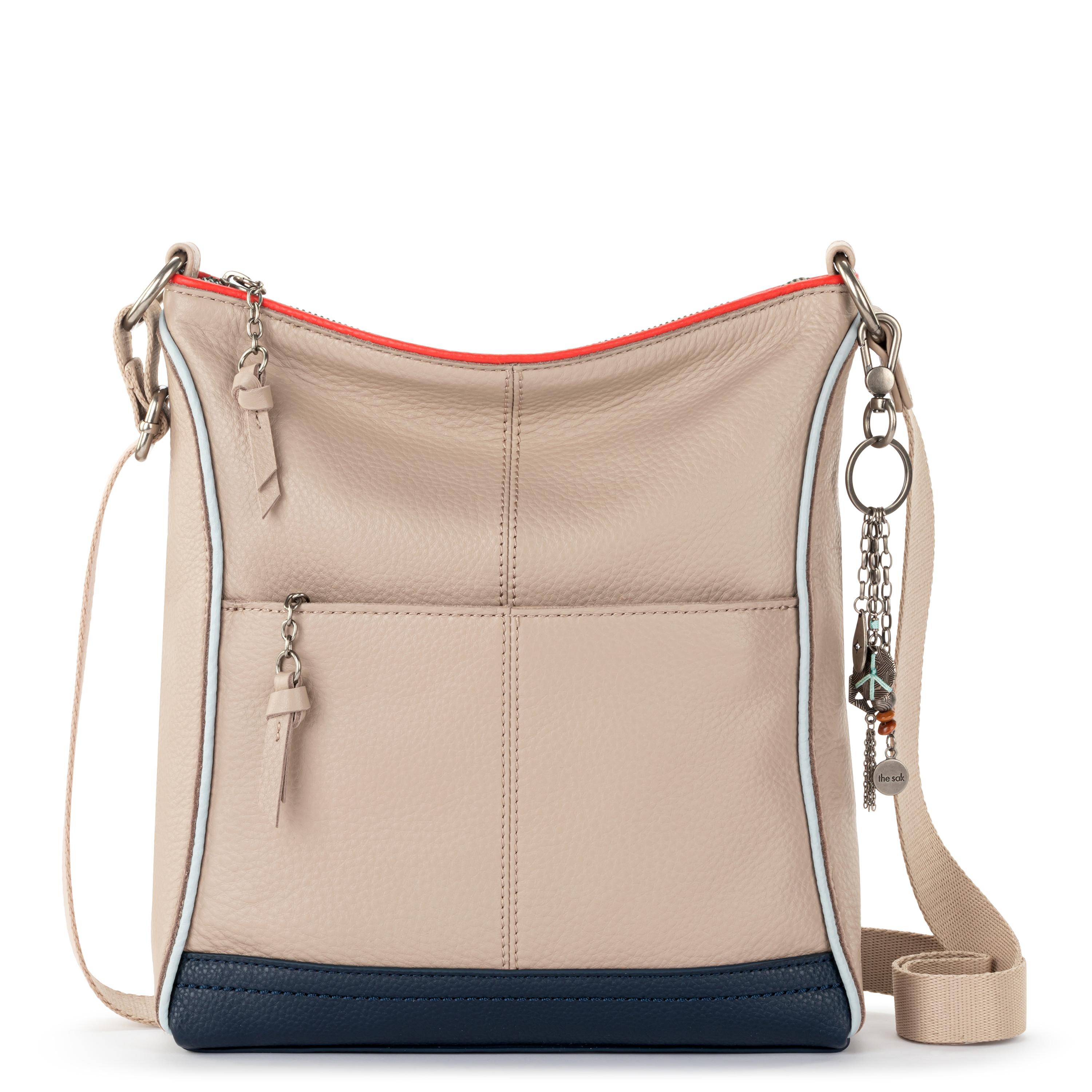 Lucia Crossbody - Leather - Sand Horizon Block