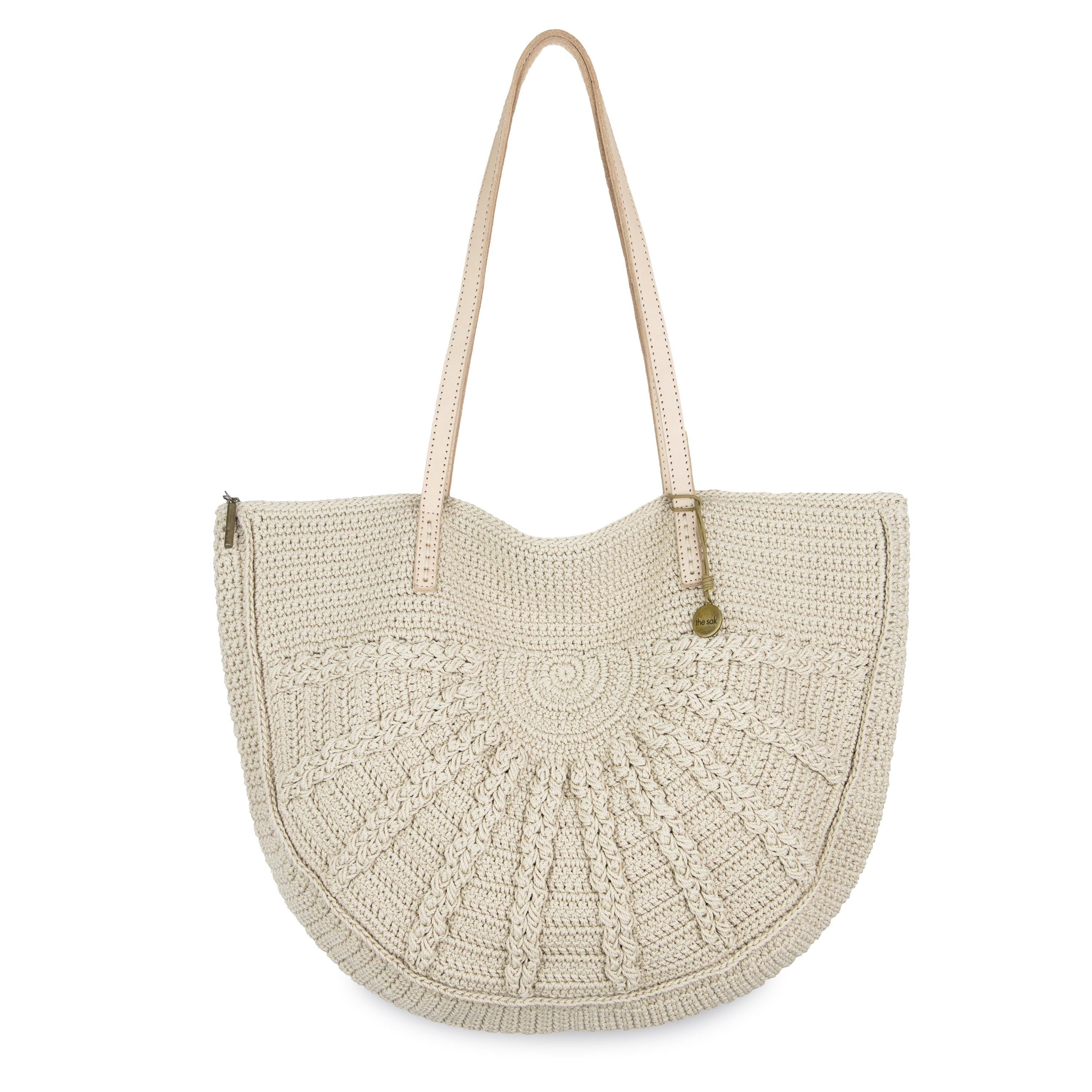 Faye Large Tote - Hand Crochet - Ecru Sunbeam