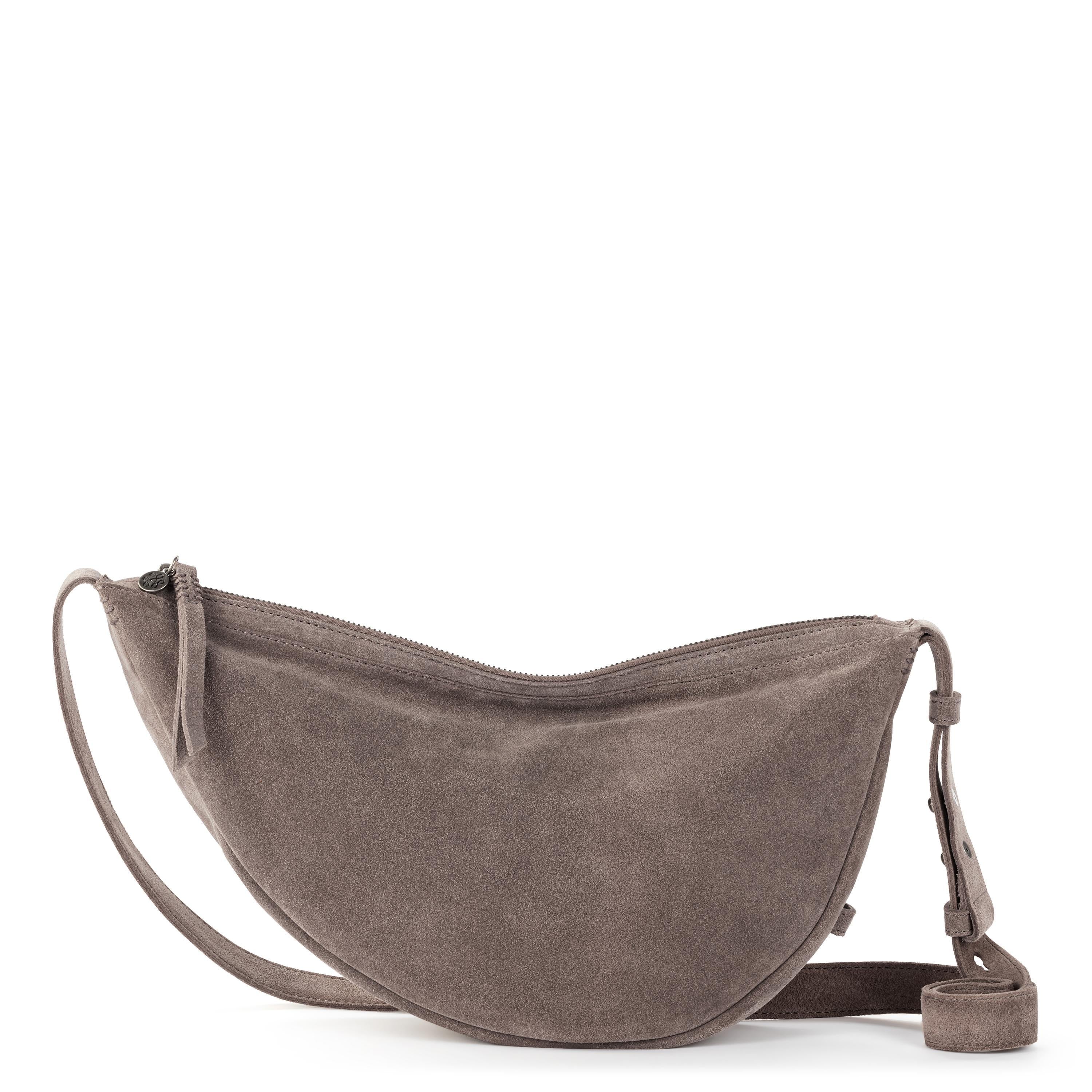Tess Large Sling - Leather - Mushroom Suede