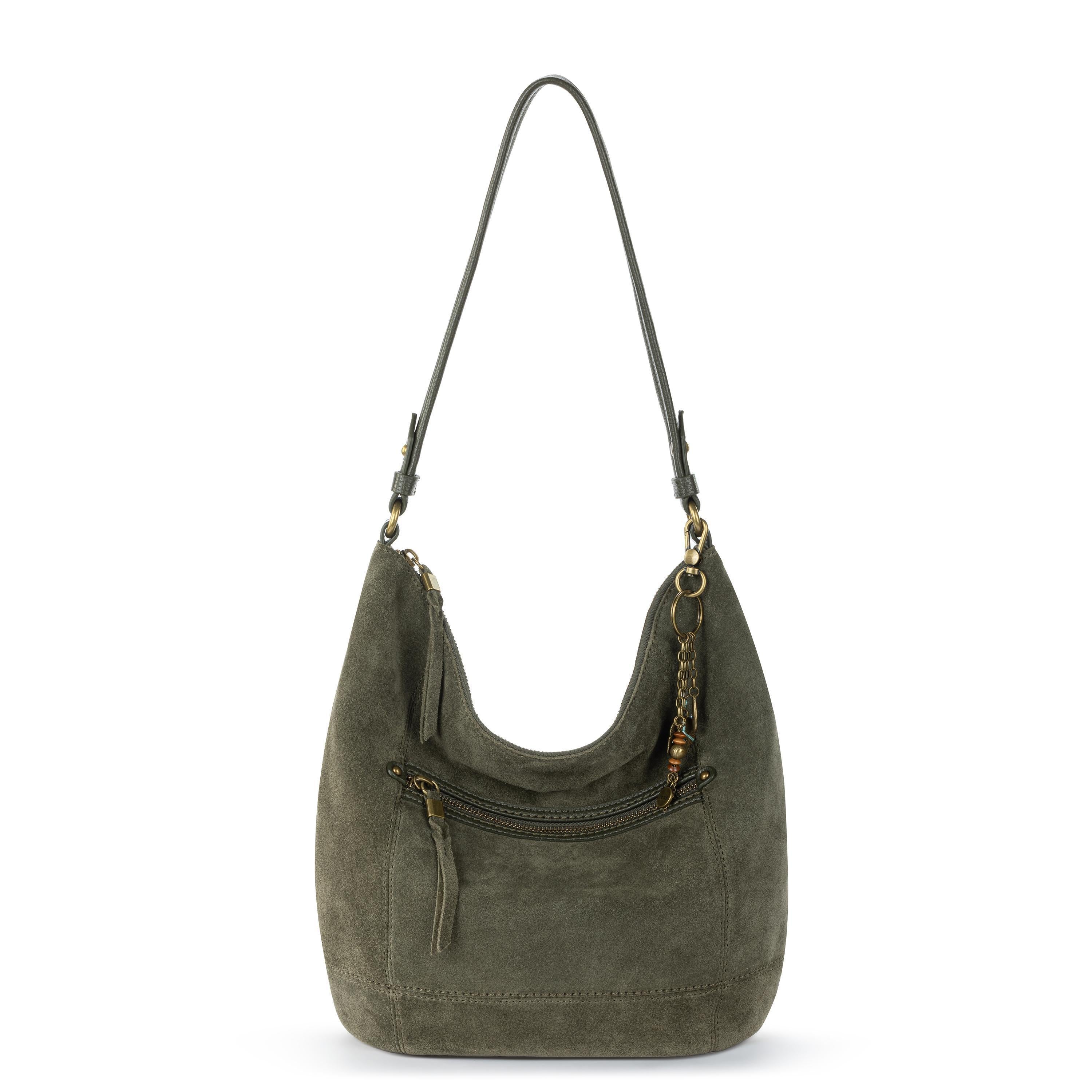 Sequoia Hobo - Leather - Moss Suede