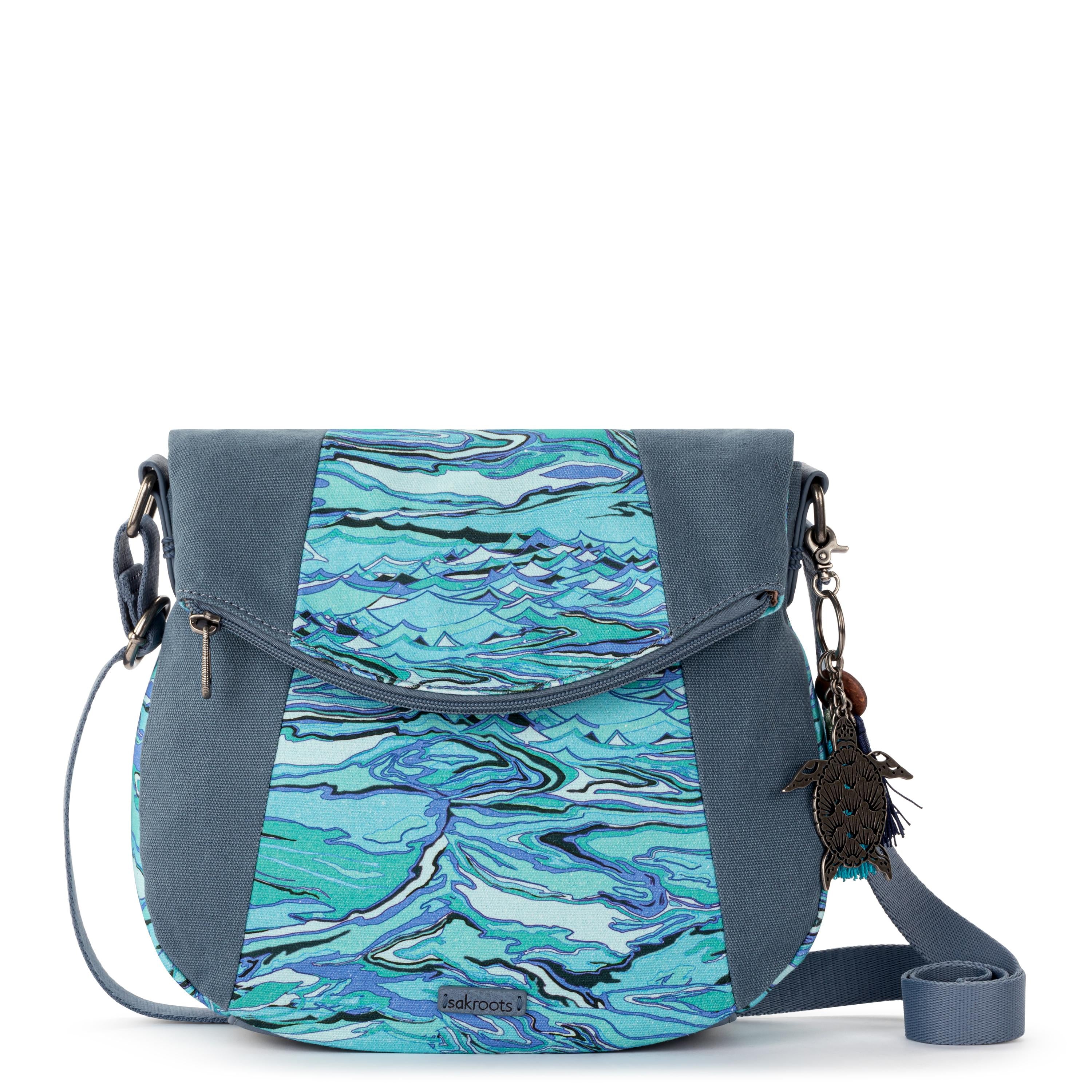 Foldover Crossbody - Canvas - Reef Water Nation
