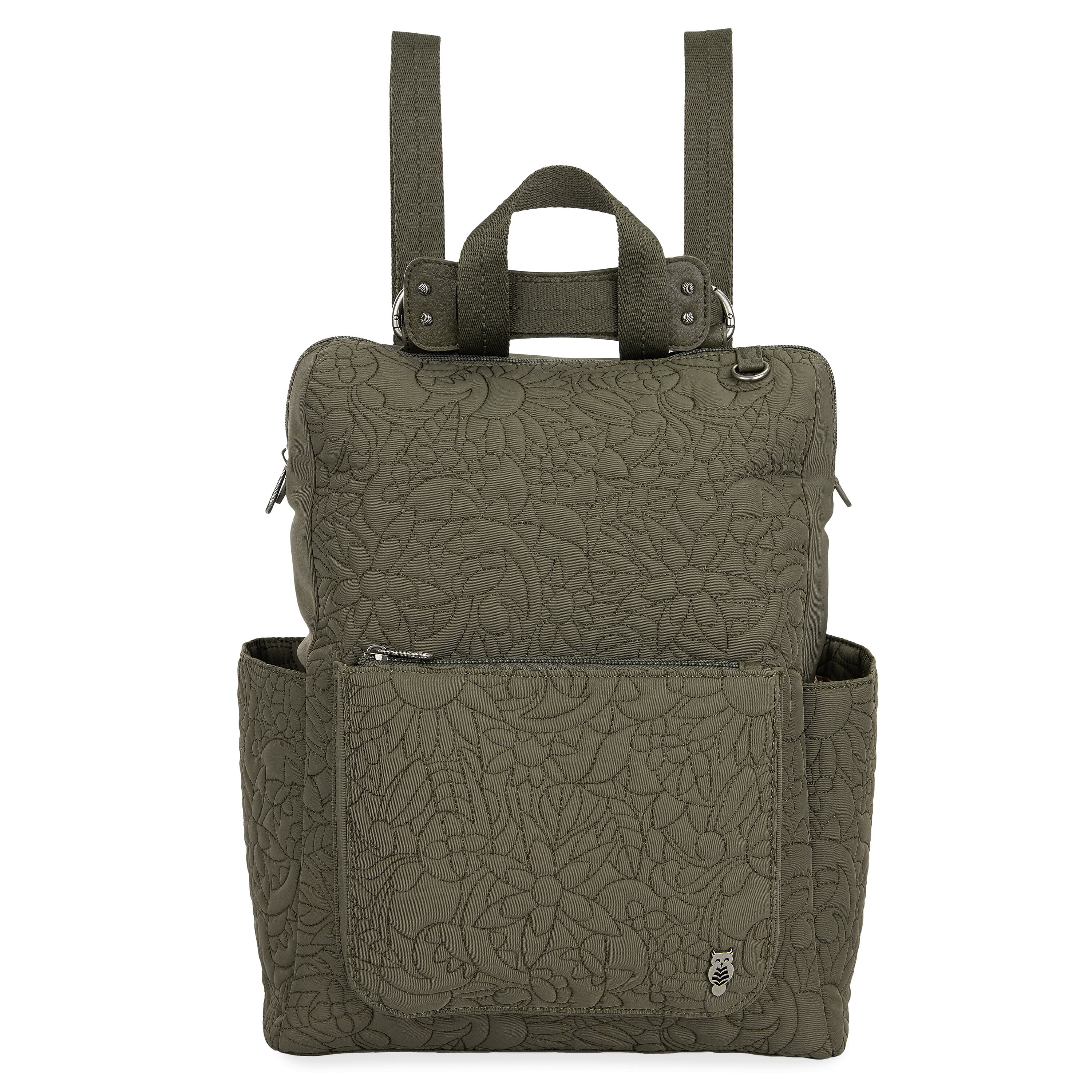 Loyola Backpack - EcoTwill - Olive Spirit Desert Quilted